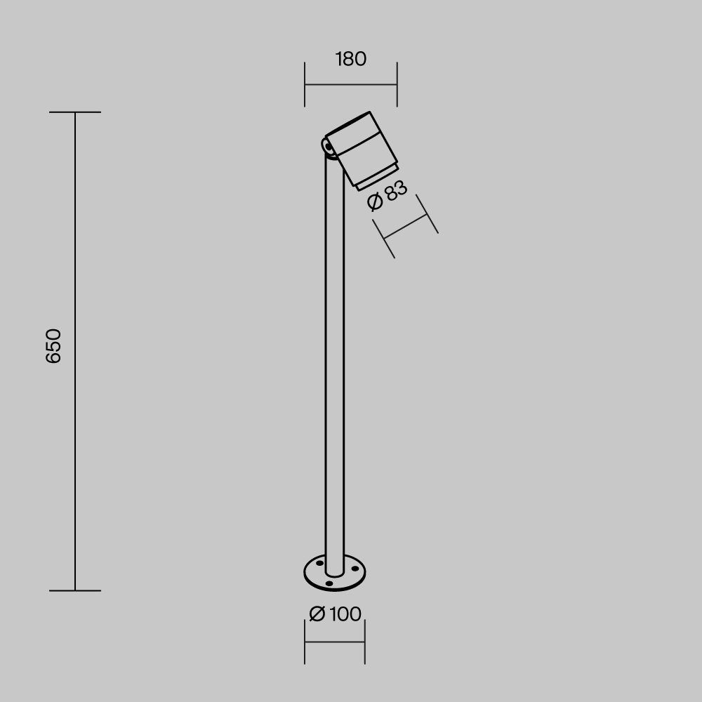 картинка Ландшафтный светильник Outdoor O497FL-L12B3K1