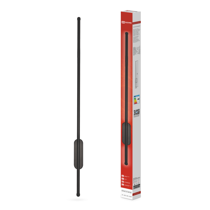 картинка Светильник светодиодный ESTETIKA LUV-100B-40BL 20Вт 230В 4000K 1400Лм 1000х50x25 черный IN HOME