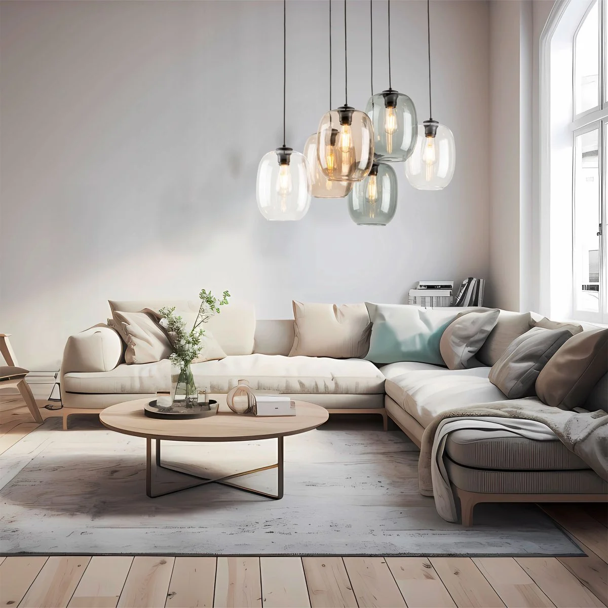 картинка Подвесной светильник со стеклянными плафонами 5974 Elio