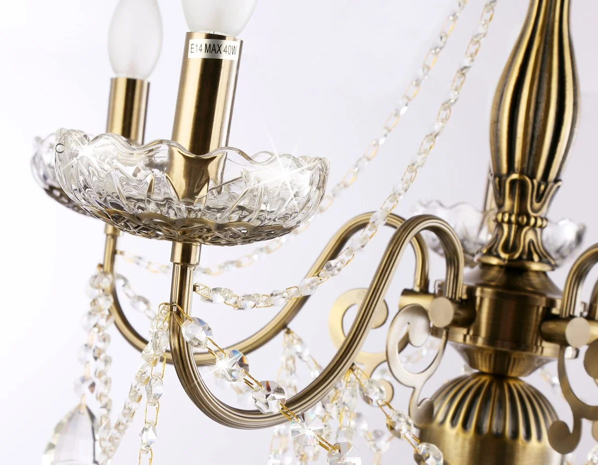 картинка Подвесная классическая люстра с хрусталем TR4949