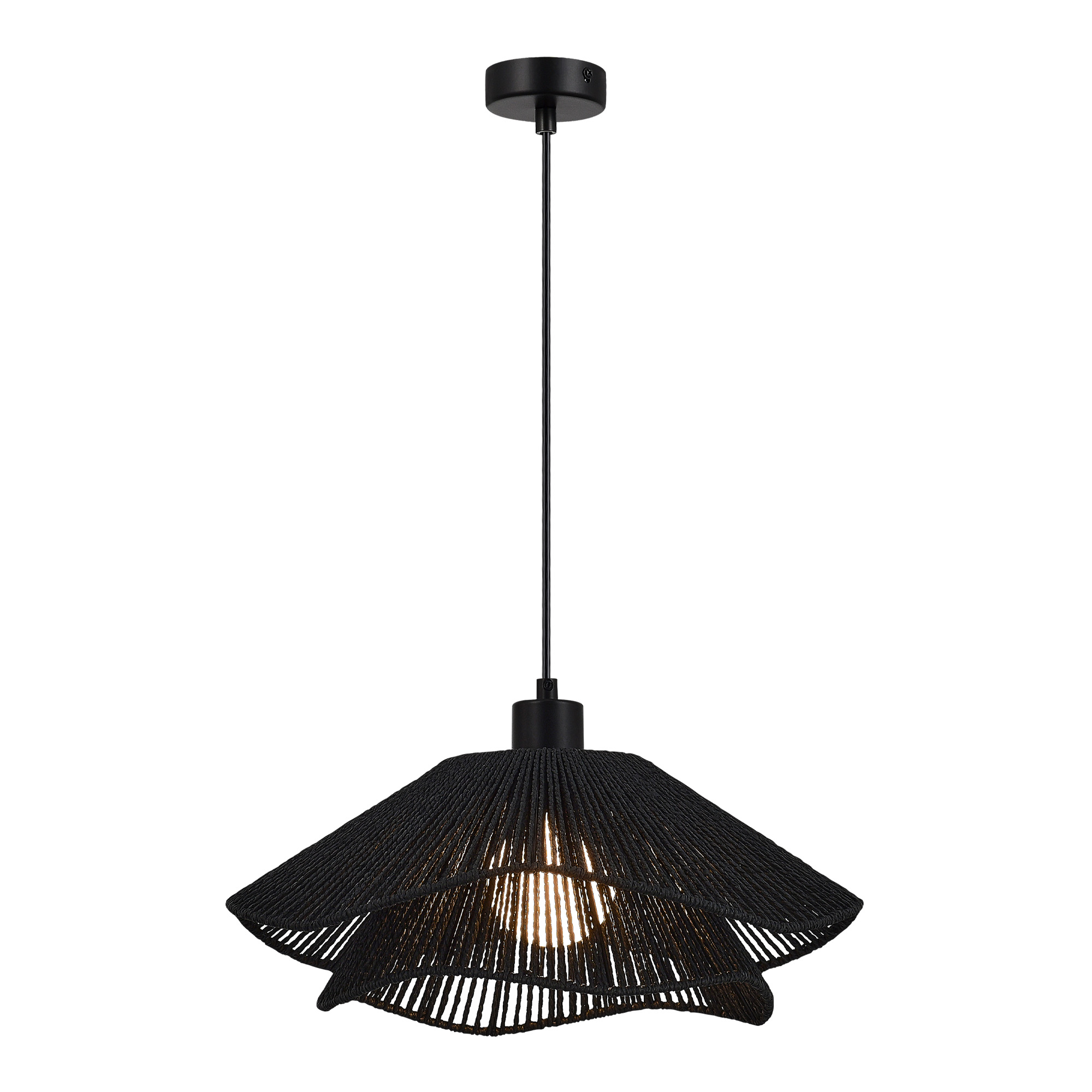 картинка SLE6023-403-01 Светильник подвесной черный/черный E27 1*40W