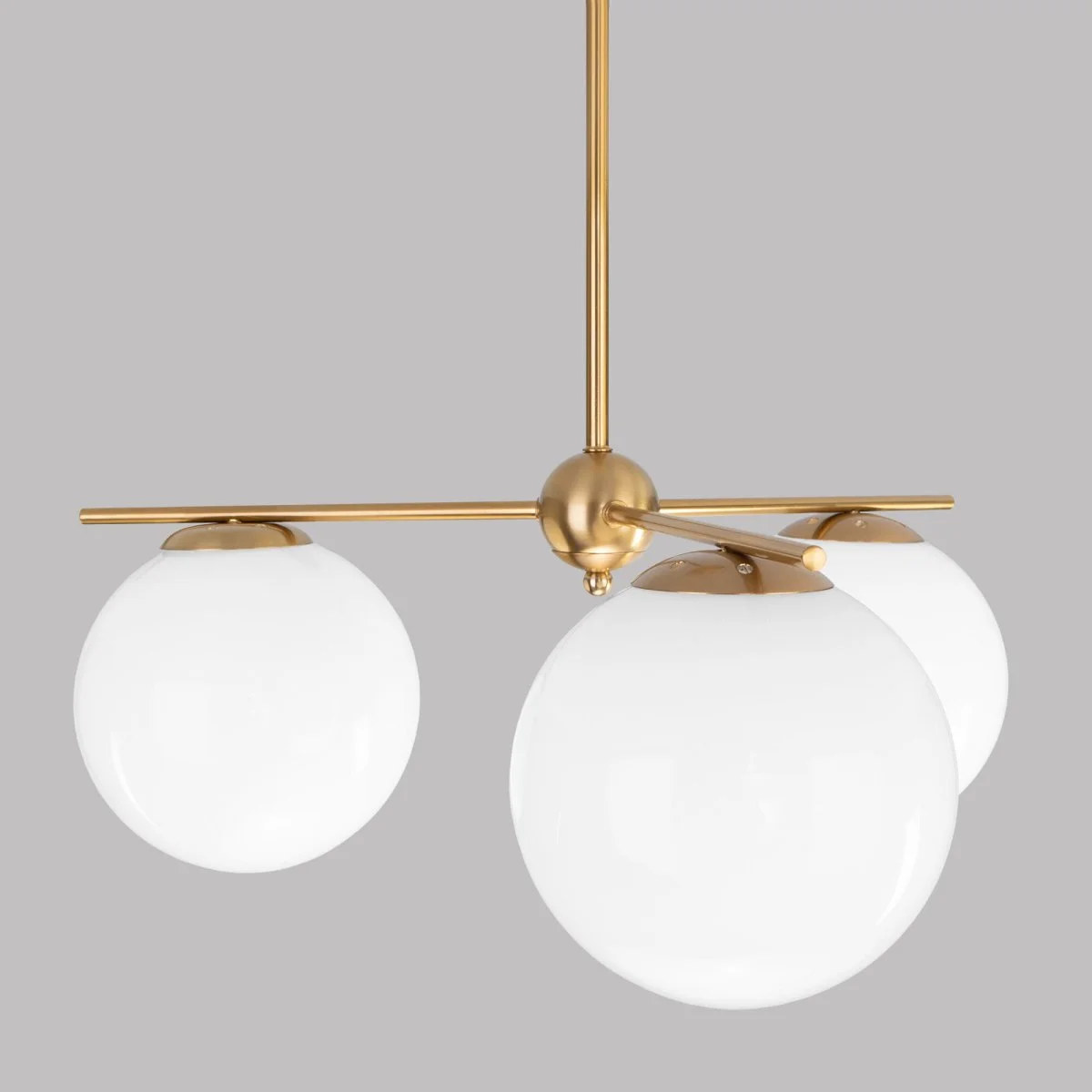 картинка Потолочный светильник со стеклянными плафонами 60147/3 латунь