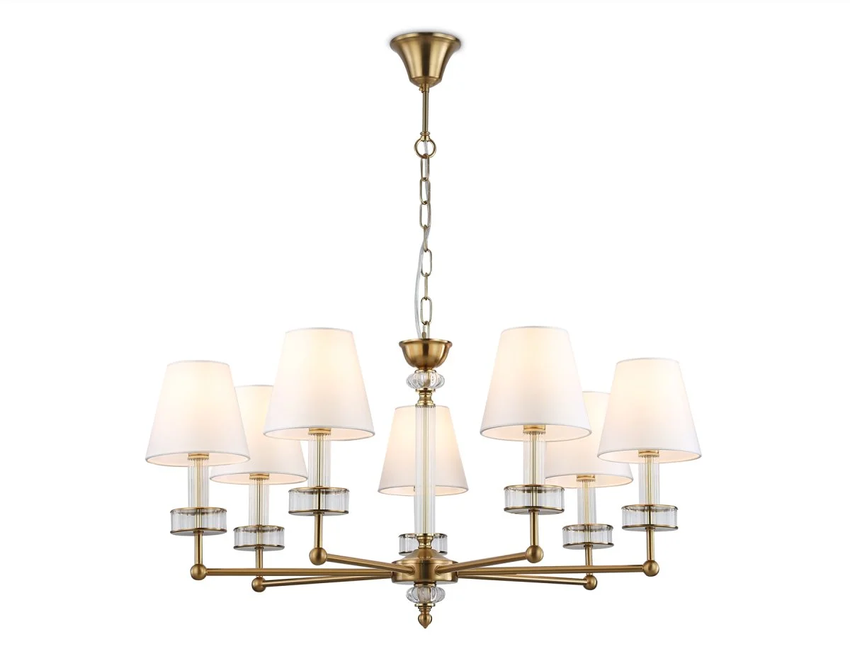 картинка Подвесная люстра с абажурами и хрусталем LH71023