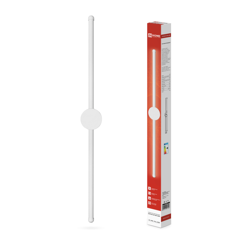 картинка Светильник светодиодный ESTETIKA ART-80C-40WH 15Вт 230В 4000K 1050Лм 800х60x98 белый IN HOME