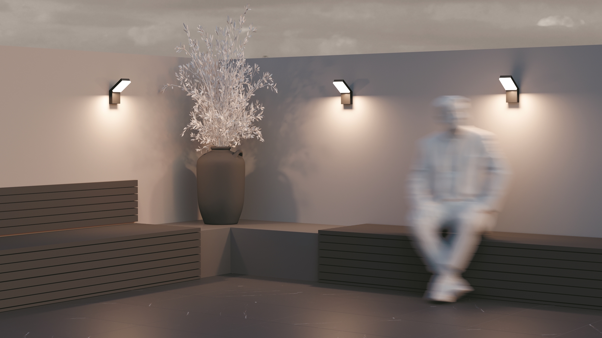 картинка Настенный светильник (бра) Outdoor O595WL-L12B3K