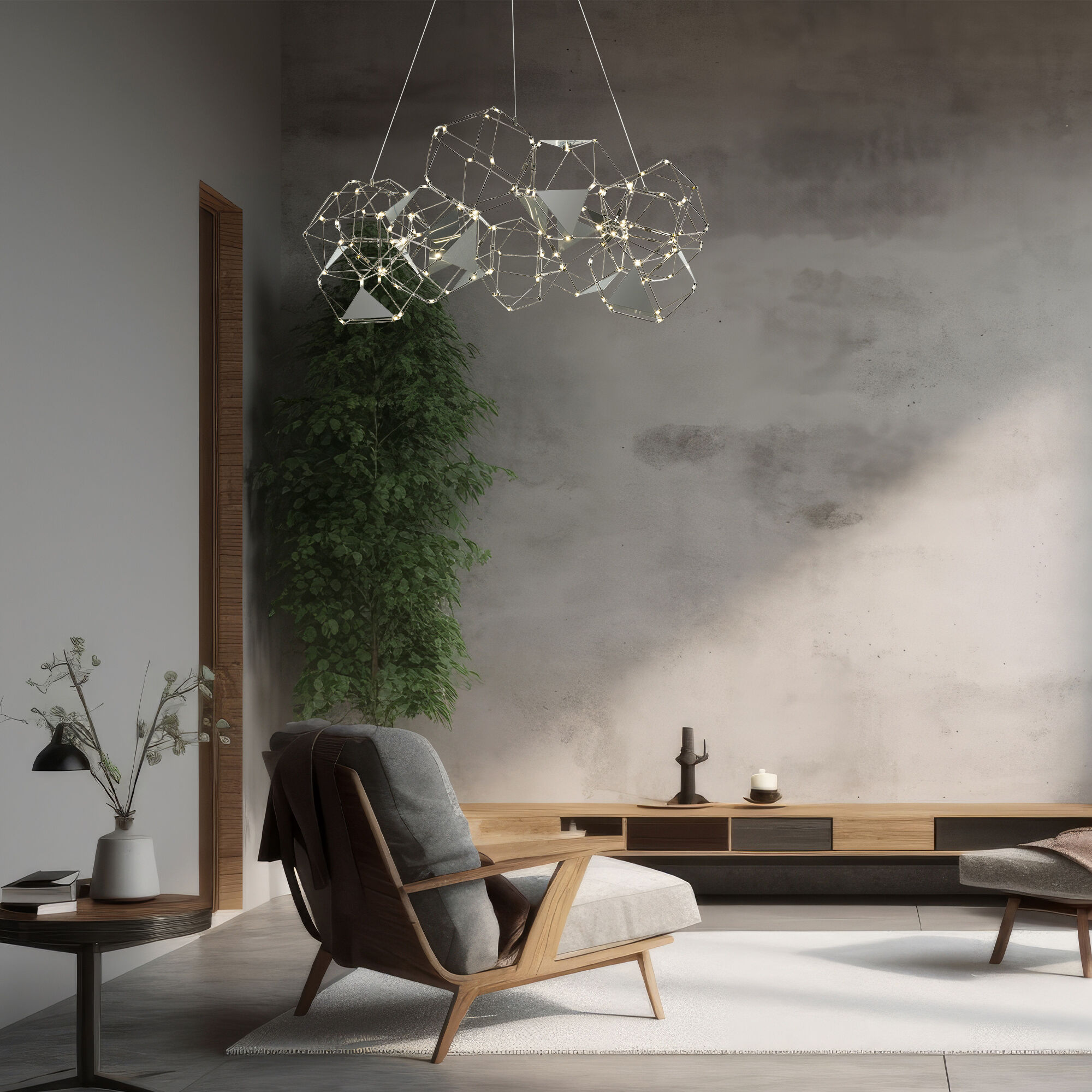 картинка Подвесной светильник 90369/12 черный жемчуг