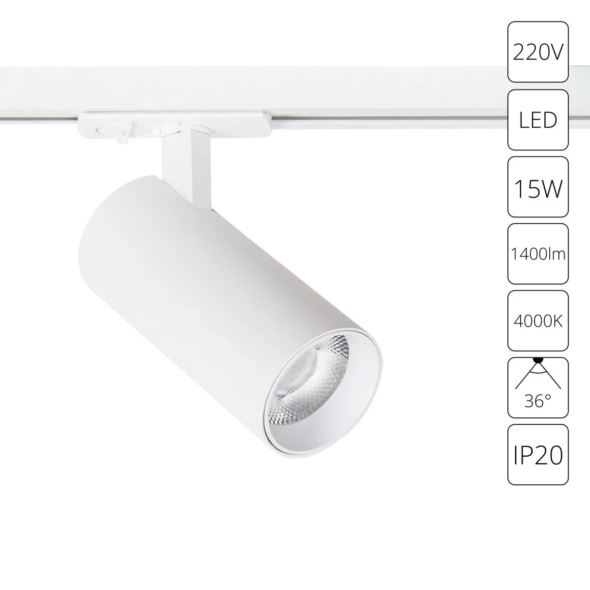 картинка Трековый светильник Arte Lamp BENE A1946PL-1WH