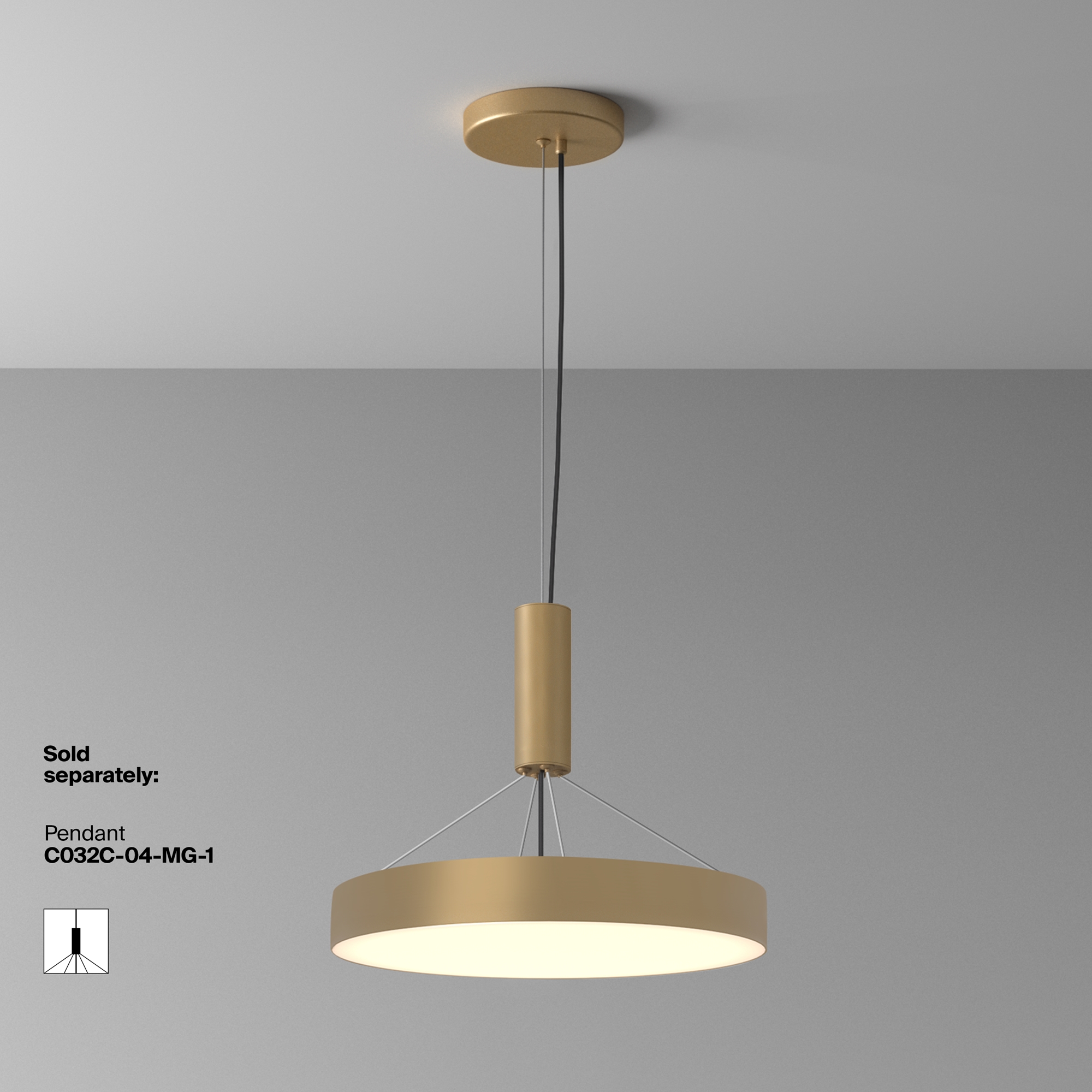 картинка Потолочный светильник Technical C032CL-45W3K-RD-MG