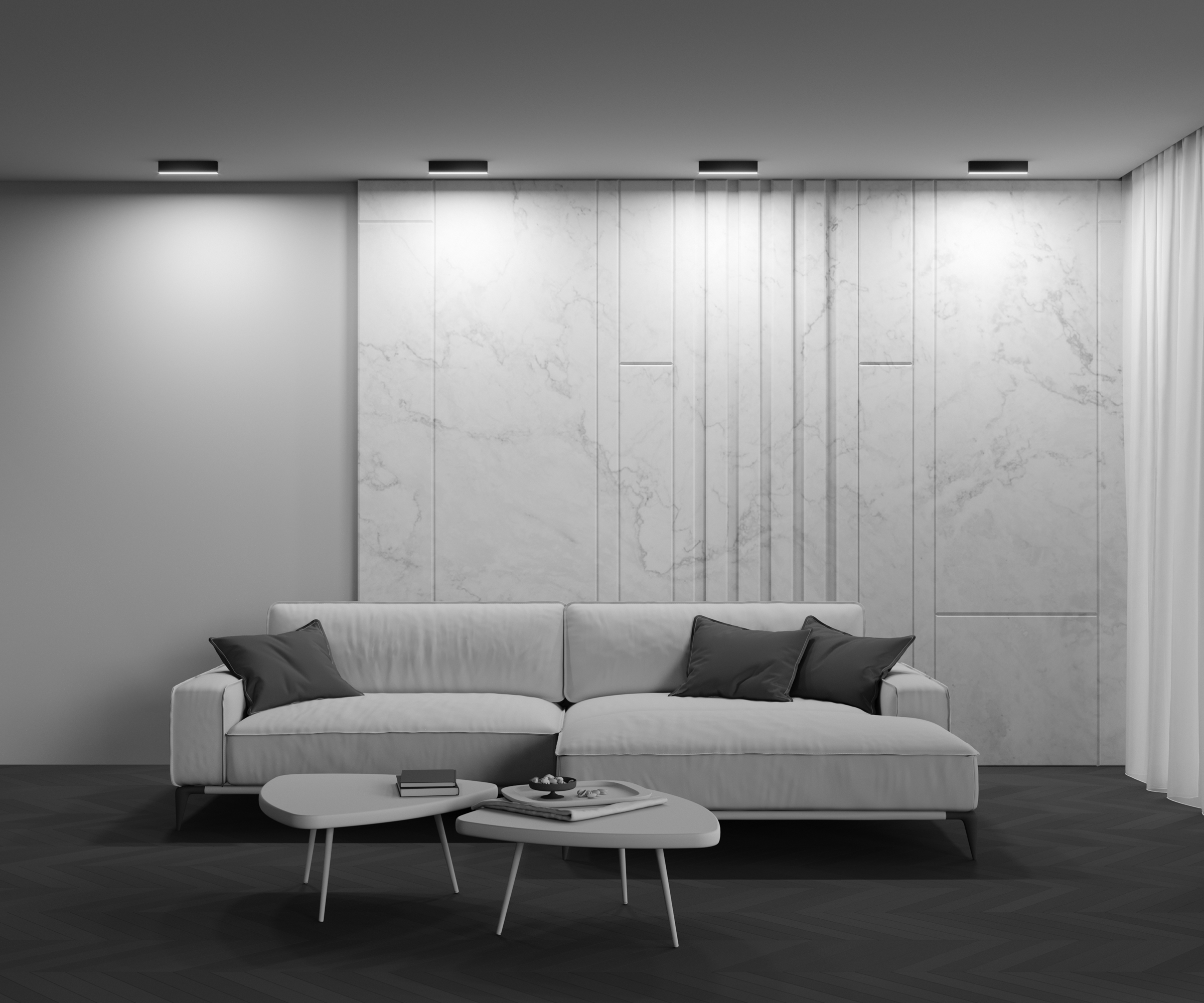 картинка Потолочный светильник Technical C068CL-20W3-6K-B