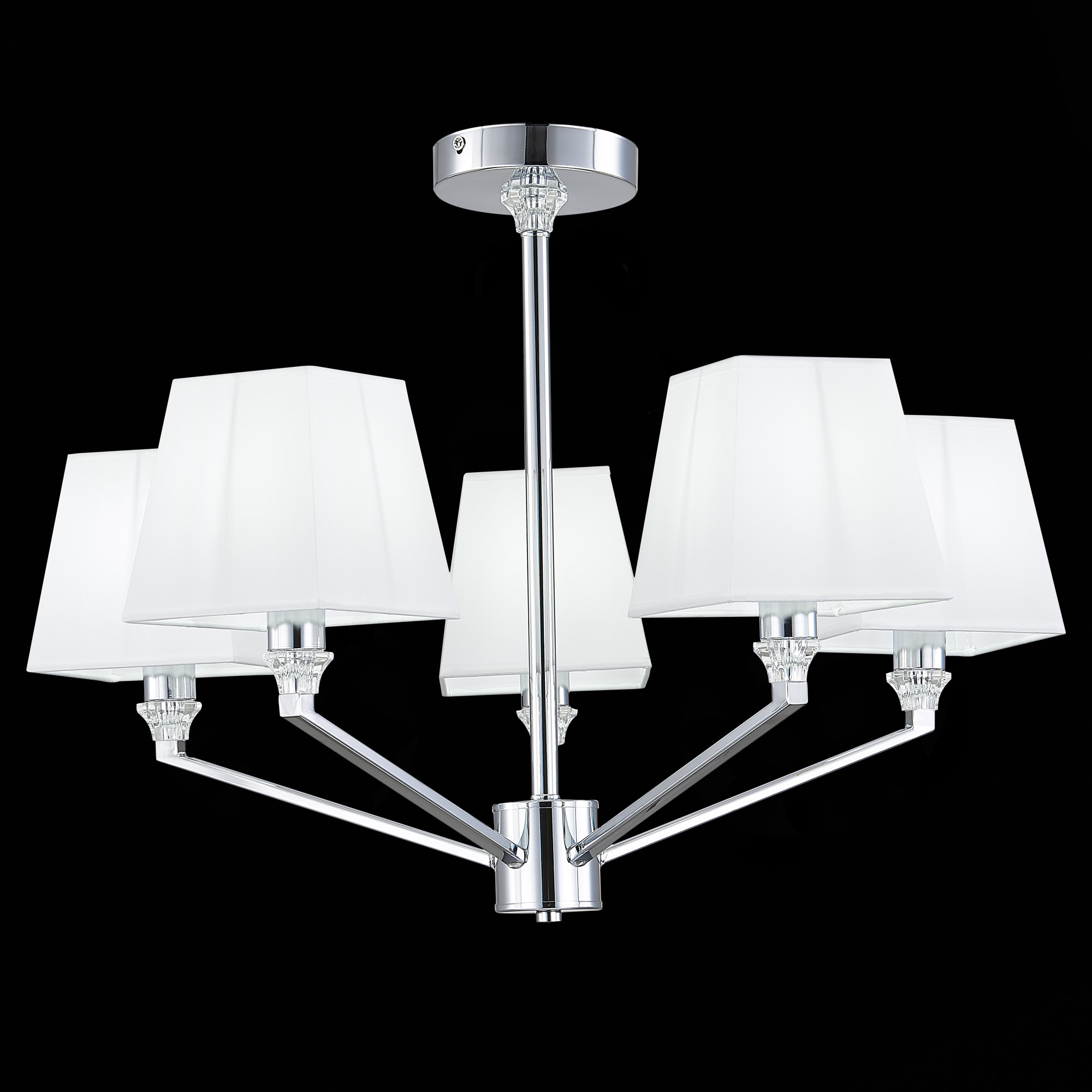 картинка SLE107602-05 Светильник потолочный Хром/Белый E14 5*40W