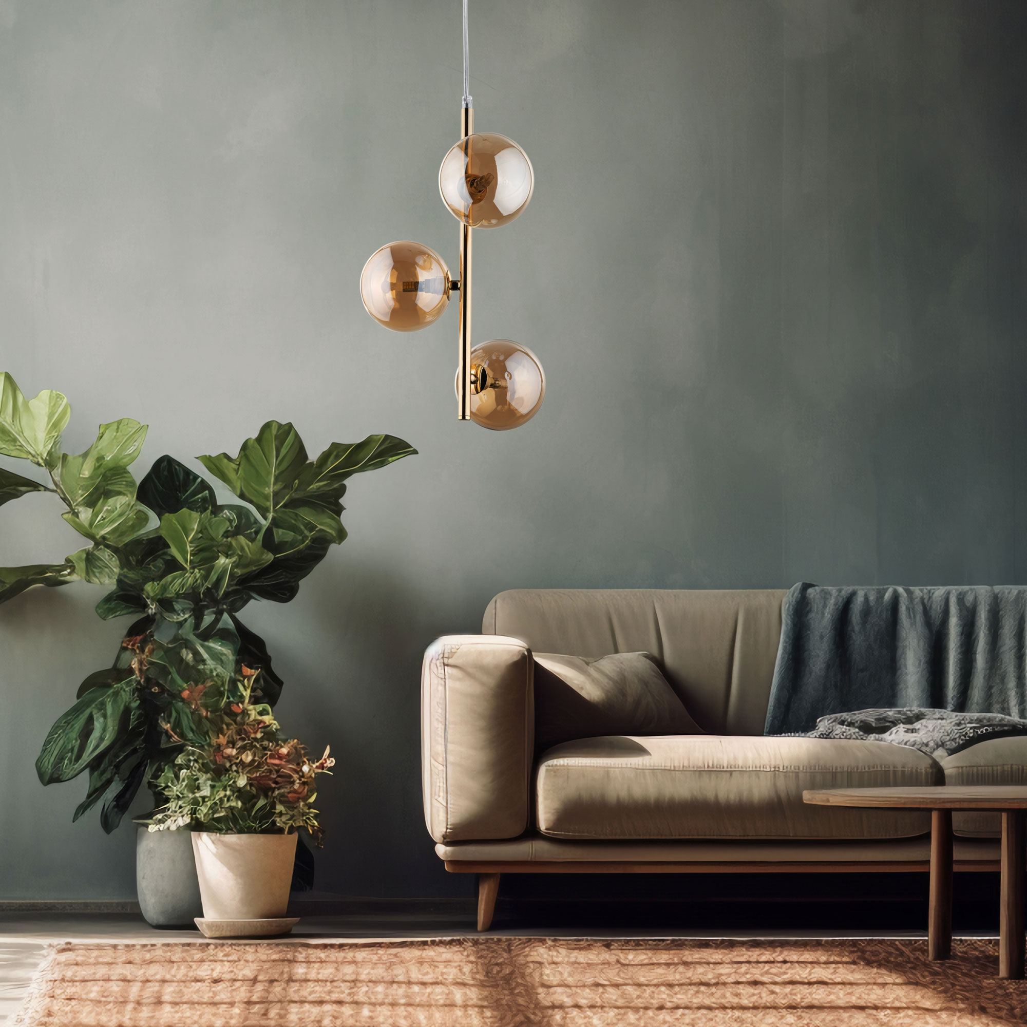 картинка Подвесной светильник со стеклянными плафонами 4838 Estera