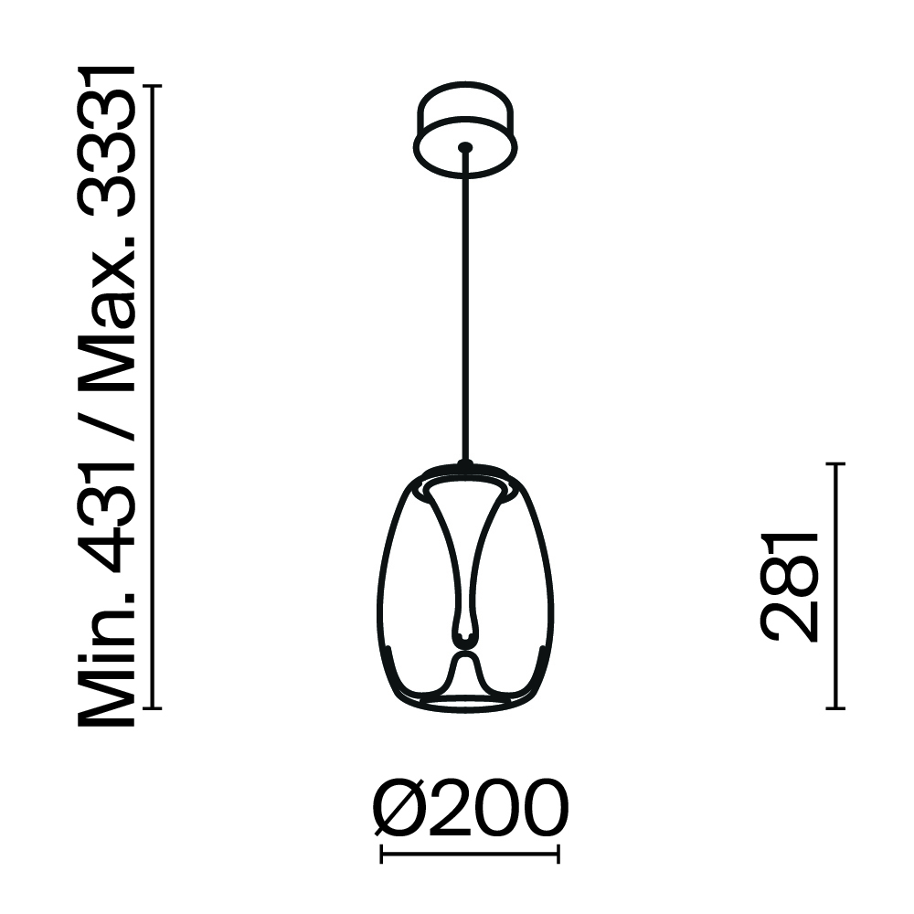 картинка Подвесной светильник Maytoni MOD282PL-L8G3K