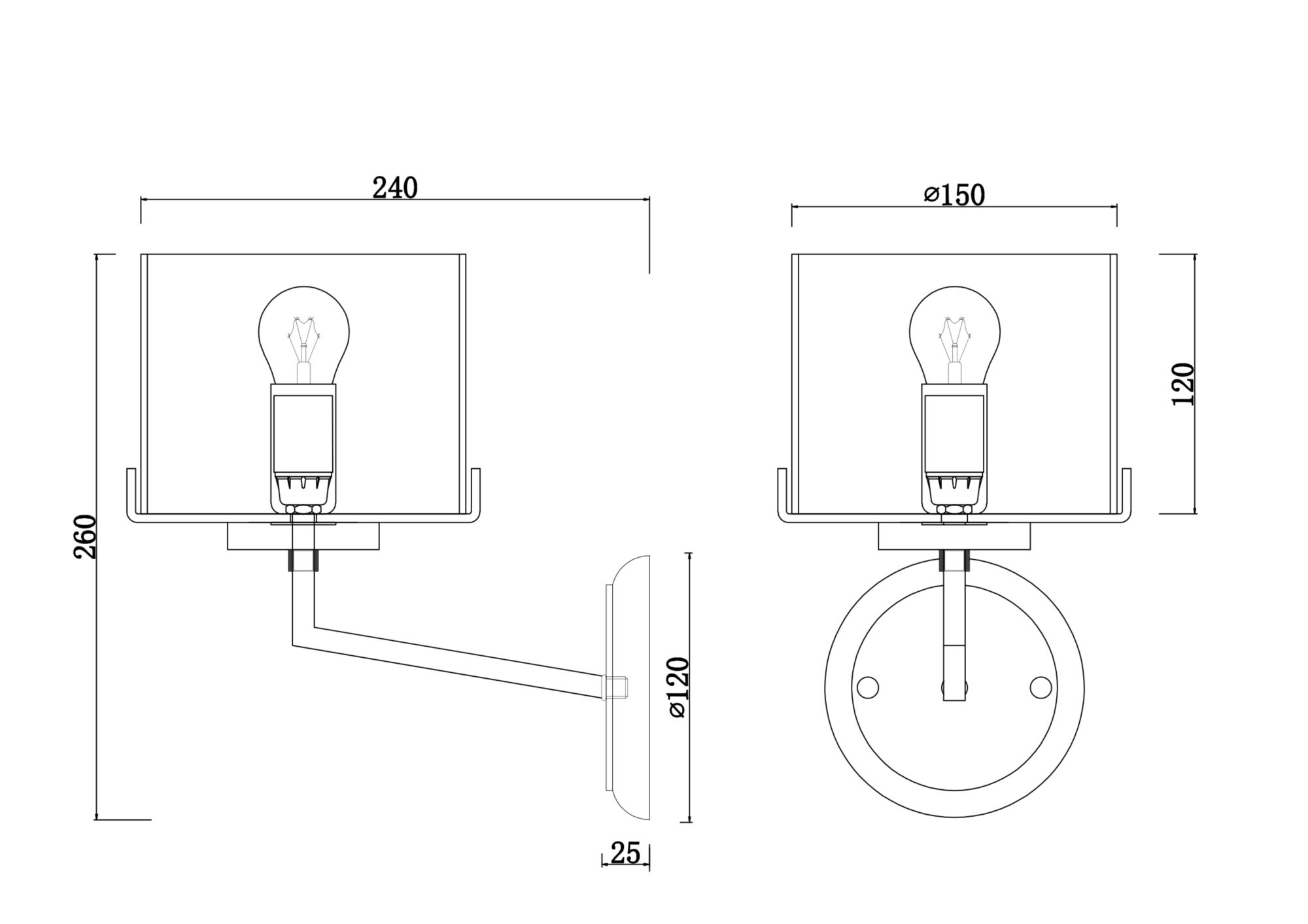 картинка Настенный светильник (бра) Freya FR5096WL-01CH