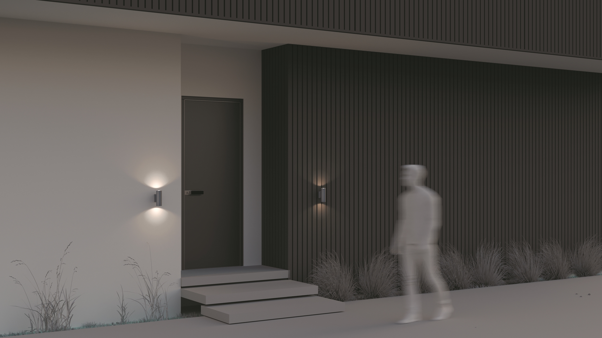 картинка Настенный светильник (бра) Outdoor O574WL-02GR