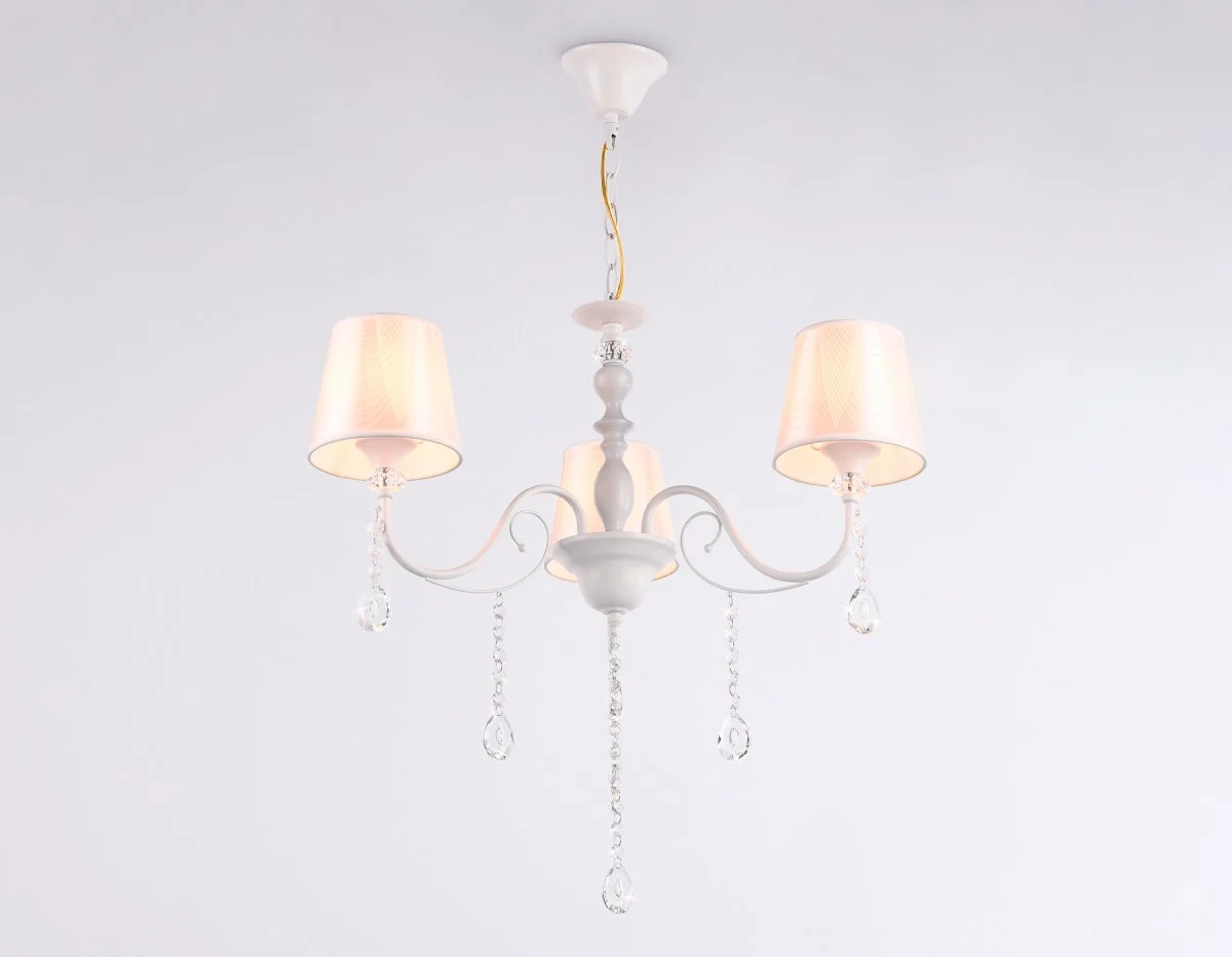 картинка Подвесная люстра с абажуром и хрусталем TR4601