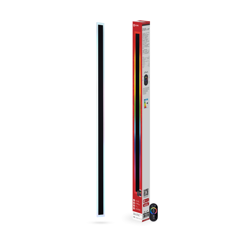 картинка Светильник уличный светодиодный ДБУ MARS120-40RGB-SMART-ВL 40Вт 1200x80 с пультом ДУ IP54 черный IN HOME