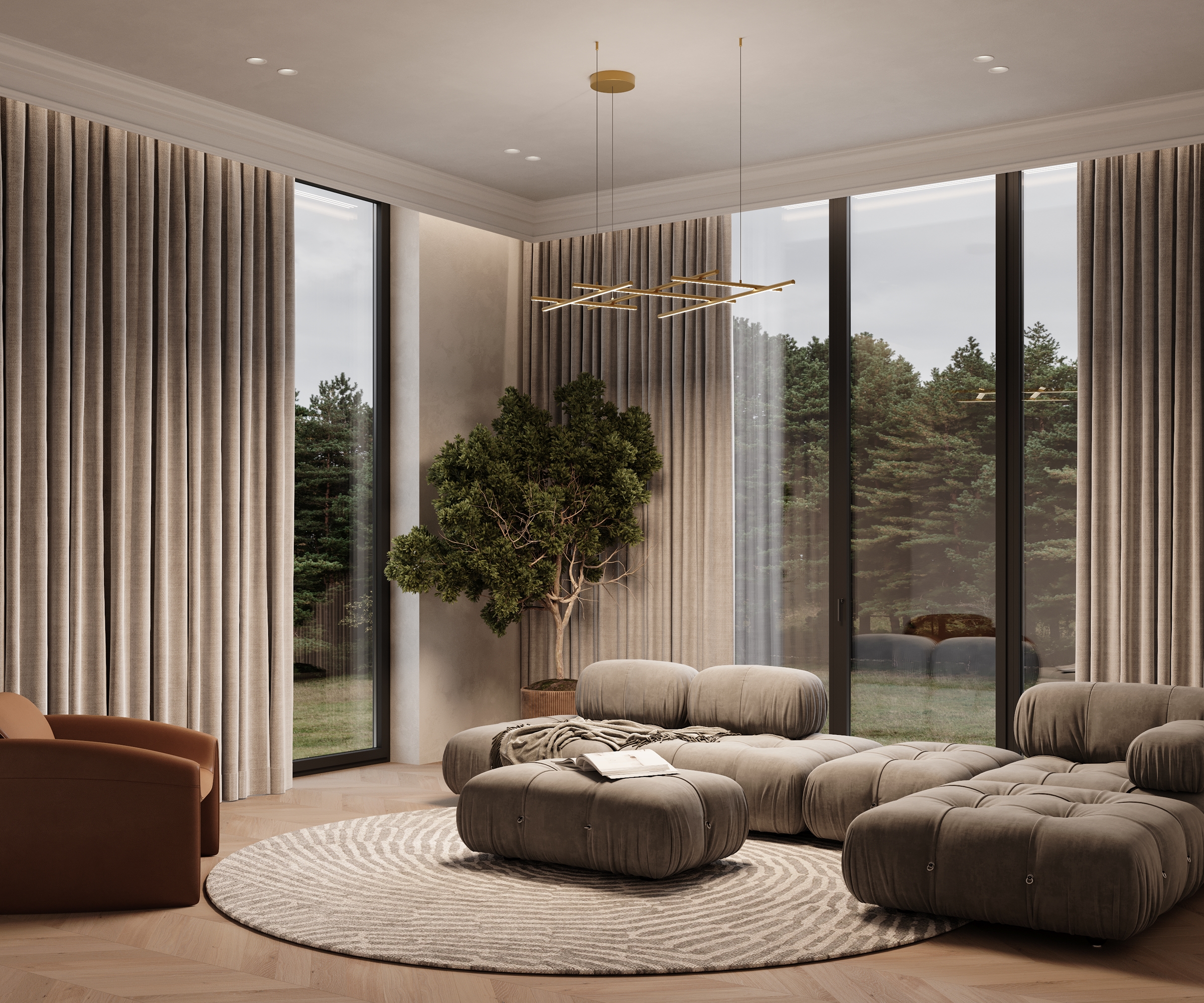 картинка Подвесной светильник Maytoni MOD278PL-L86G3K