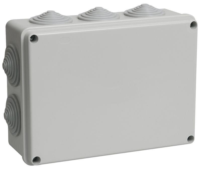 картинка Коробка распаячная ОП 190х140х70 IP44 КМ41243 RAL7035 IEK UKO11-190-140-070-K41-44