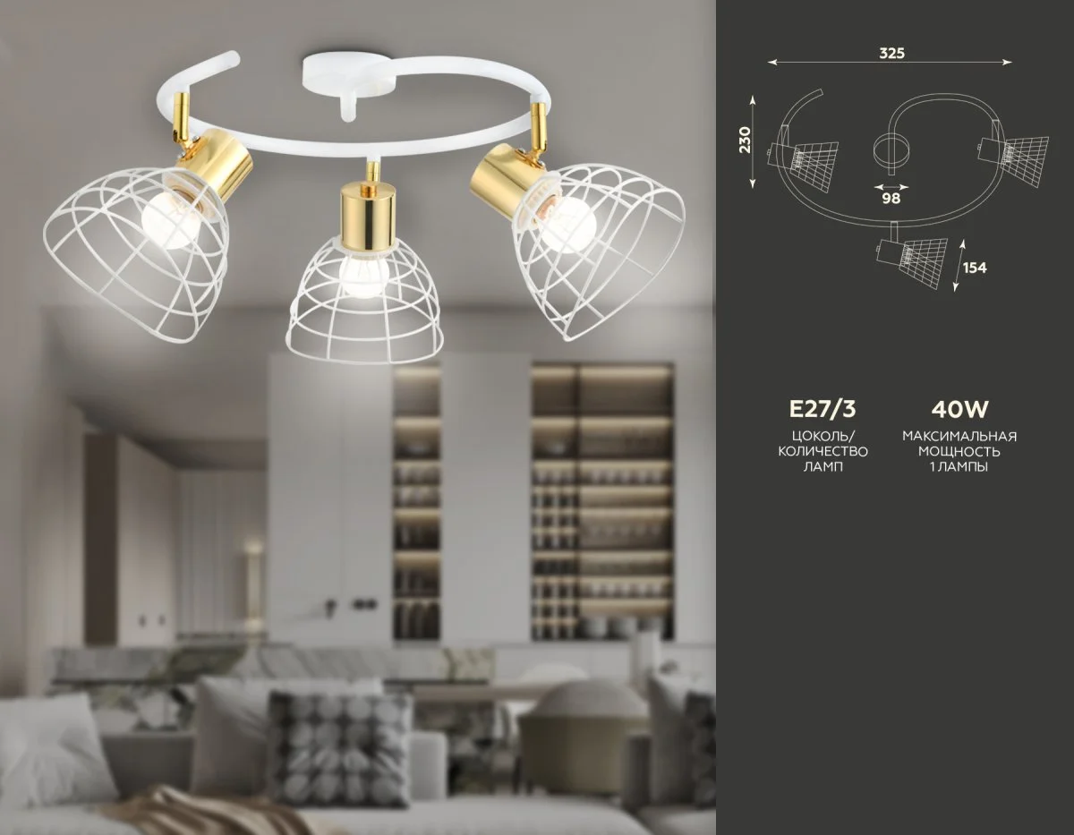 картинка Настенно-потолочный спот в стиле лофт TR8605