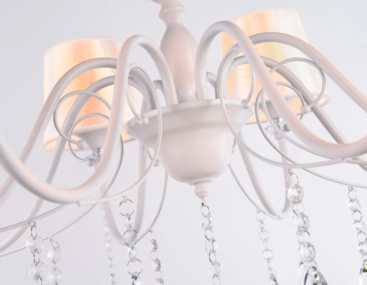 картинка Подвесная люстра с абажуром и хрусталем TR4605