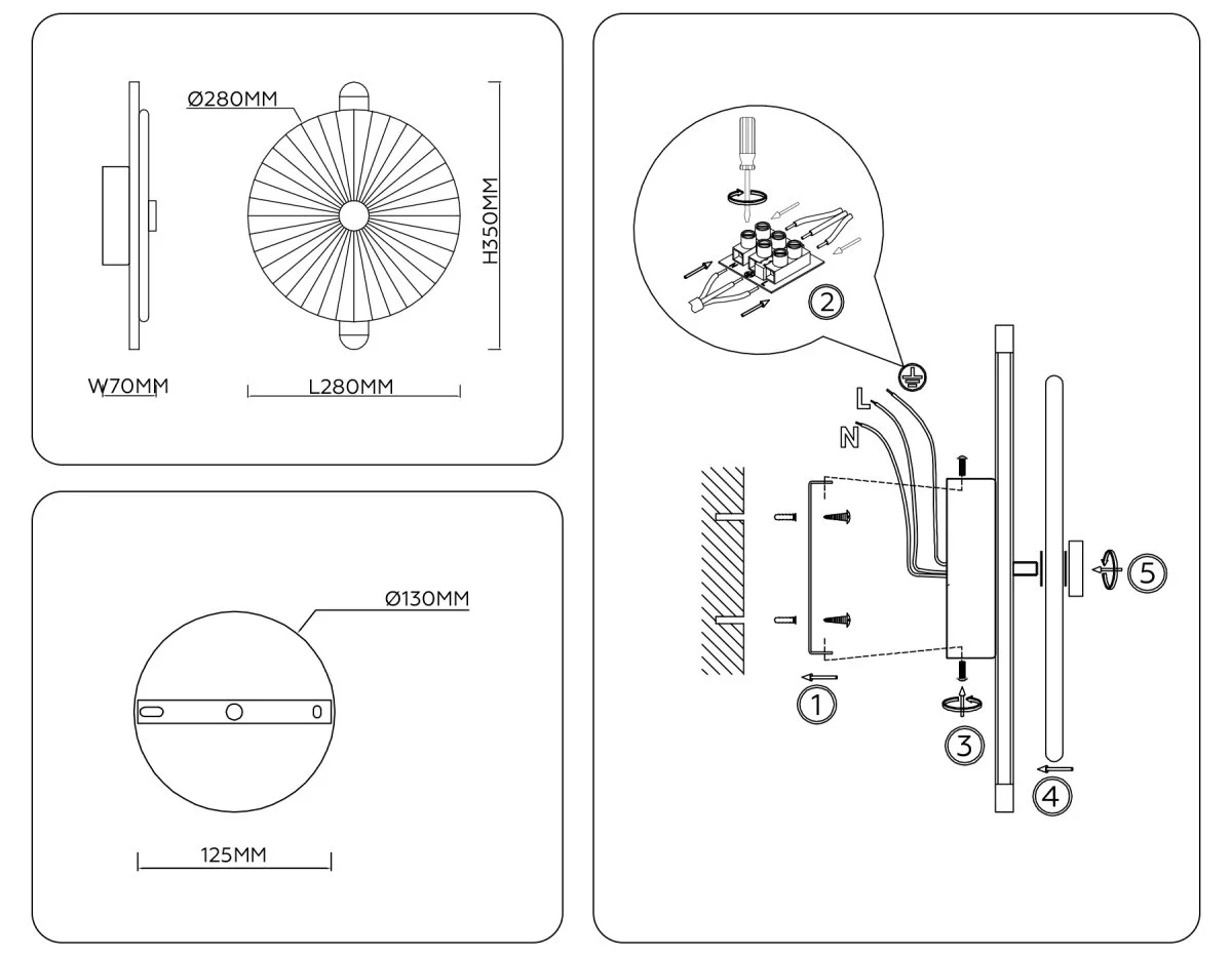картинка Настенный светодиодный светильник LH31141