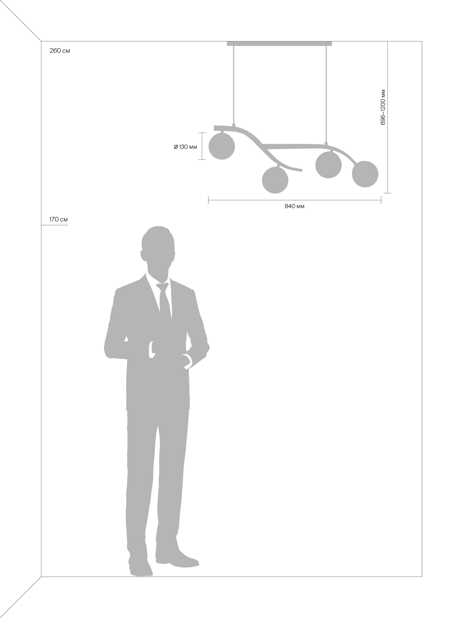картинка Подвесной светильник Freya FR8014PL-04BS