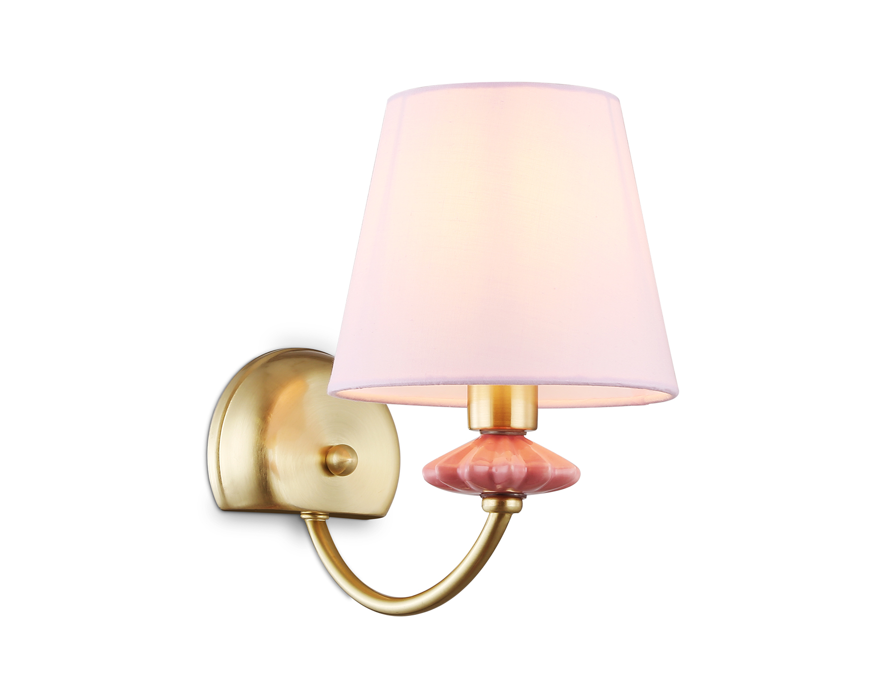 картинка Настенный светильник с абажуром и декором из керамики LH75027