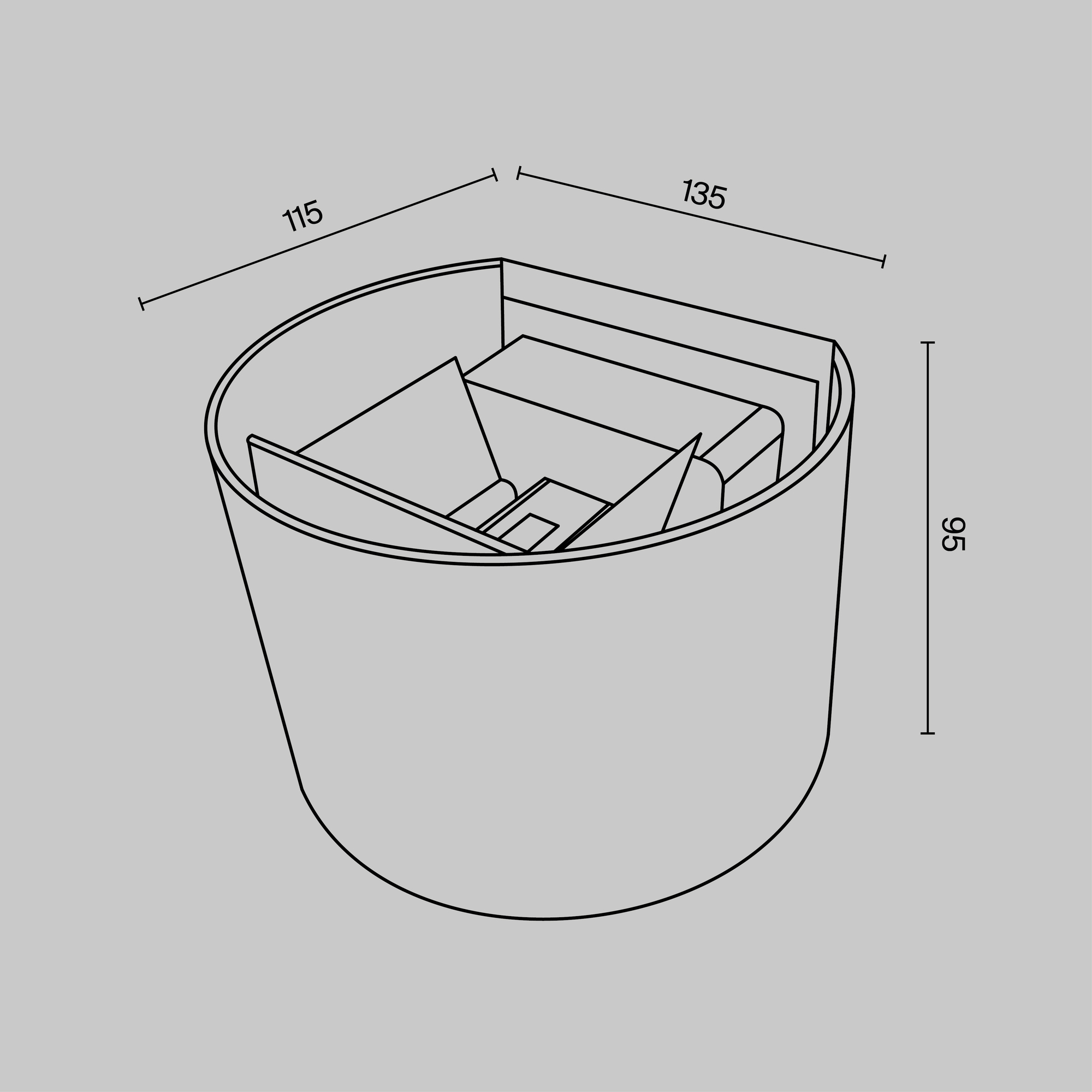 картинка Архитектурная подсветка Outdoor O573WL-L6B