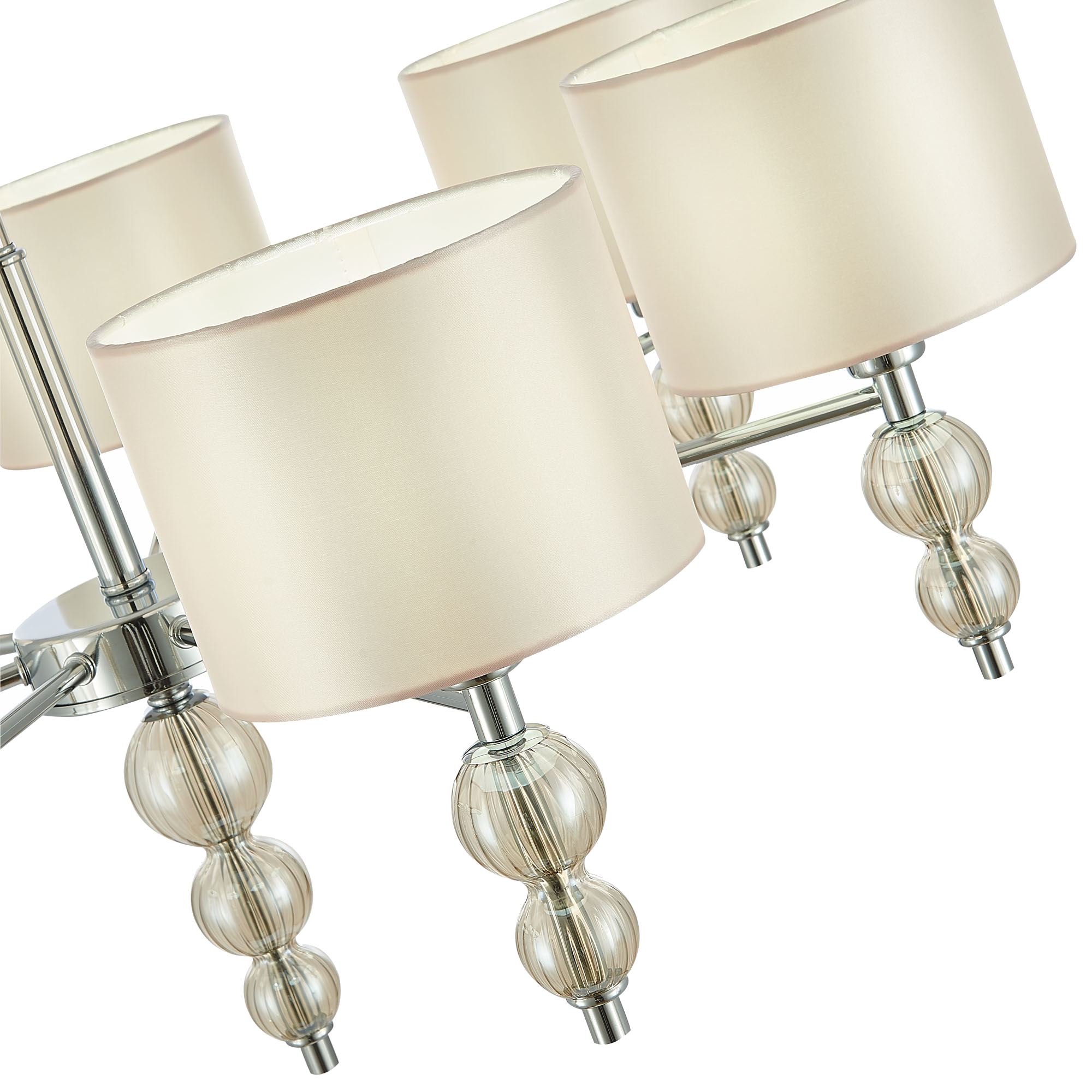 картинка SLE105703-07 Светильник подвесной Хром/Светло-бежевый E14 7*40W