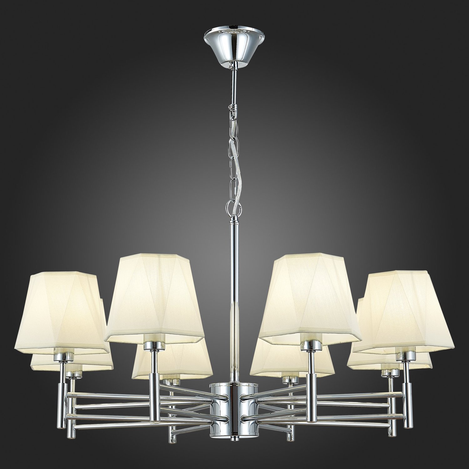 картинка SLE105403-08 Светильник подвесной Хром/Белый E14 8*40W