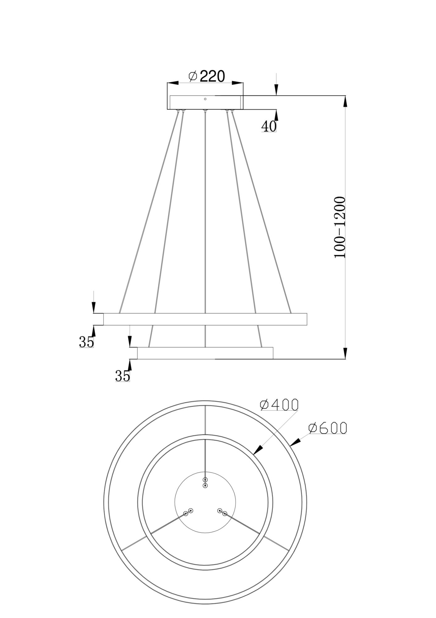 картинка Подвесной светильник Maytoni MOD058PL-L55W4K