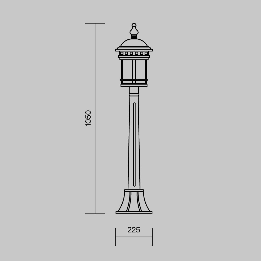 картинка Ландшафтный светильник Outdoor O031FL-01BR