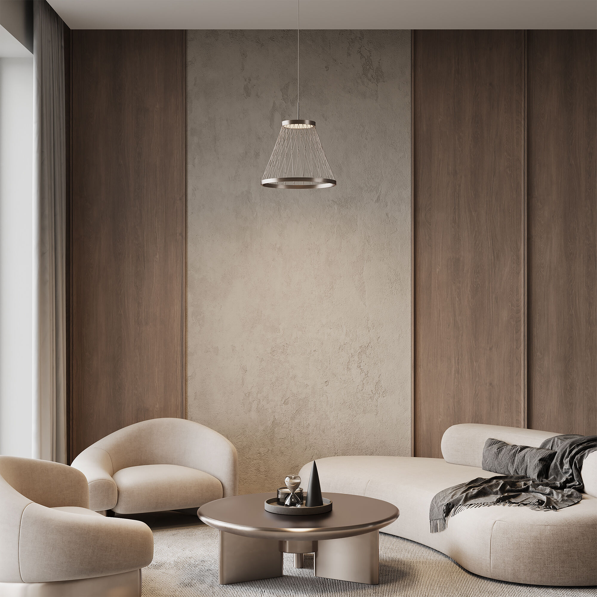 картинка Подвесной светодиодный светильник 40016/1 LED коричневый