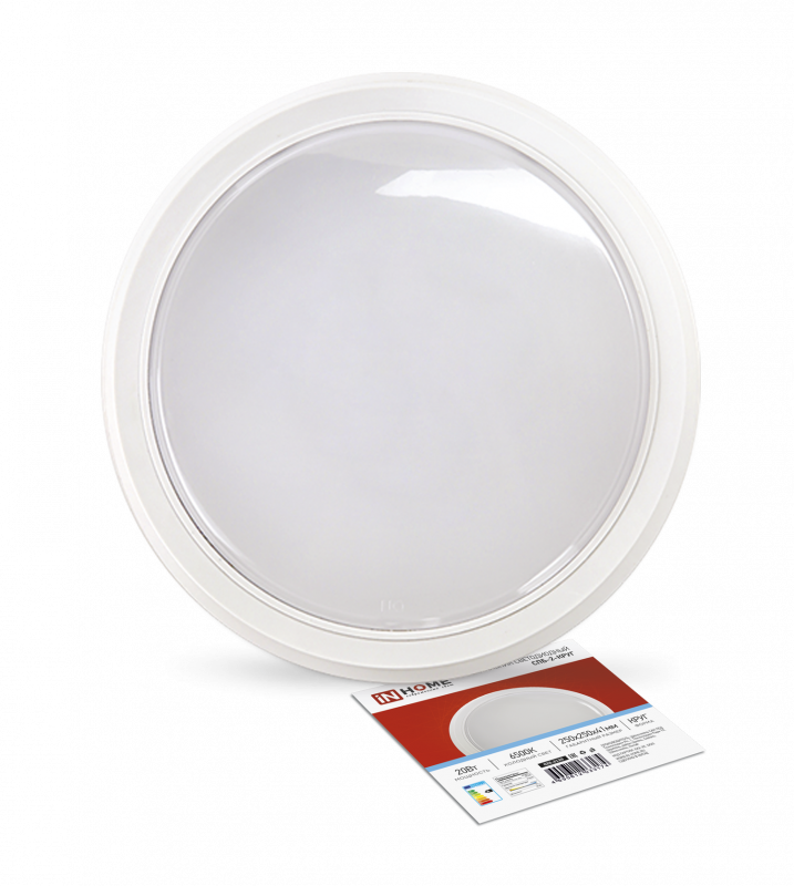 картинка Светильник светодиодный СПБ-2-КРУГ 20Вт 230В 6500К 1400Лм 250мм белый IN HOME