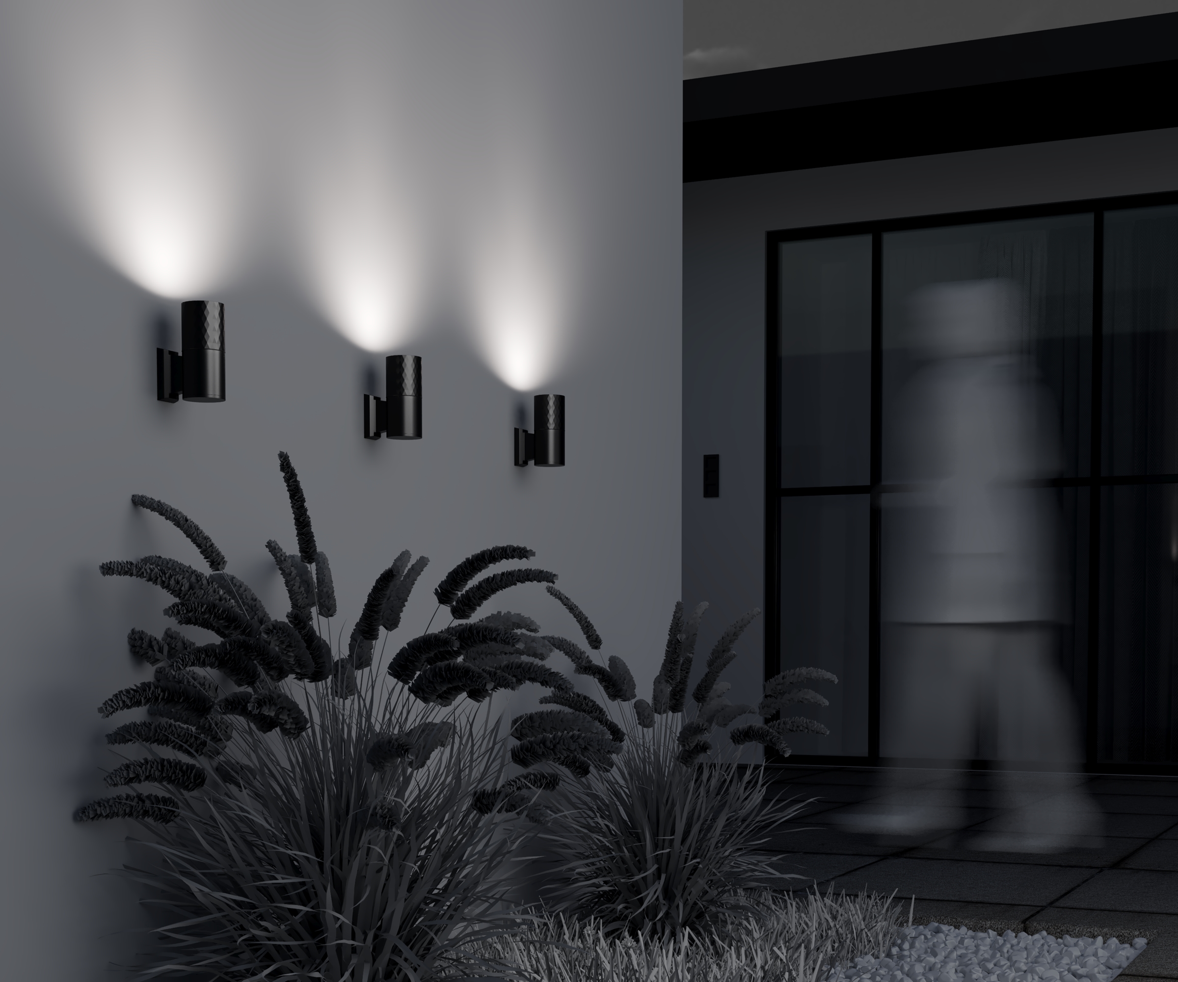 картинка Настенный светильник (бра) Outdoor O583WL-01B