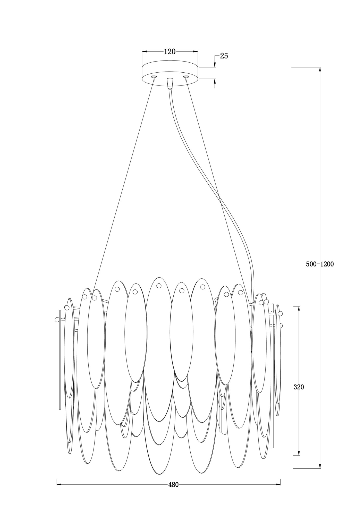 картинка Подвесной светильник Freya FR5217PL-05FG