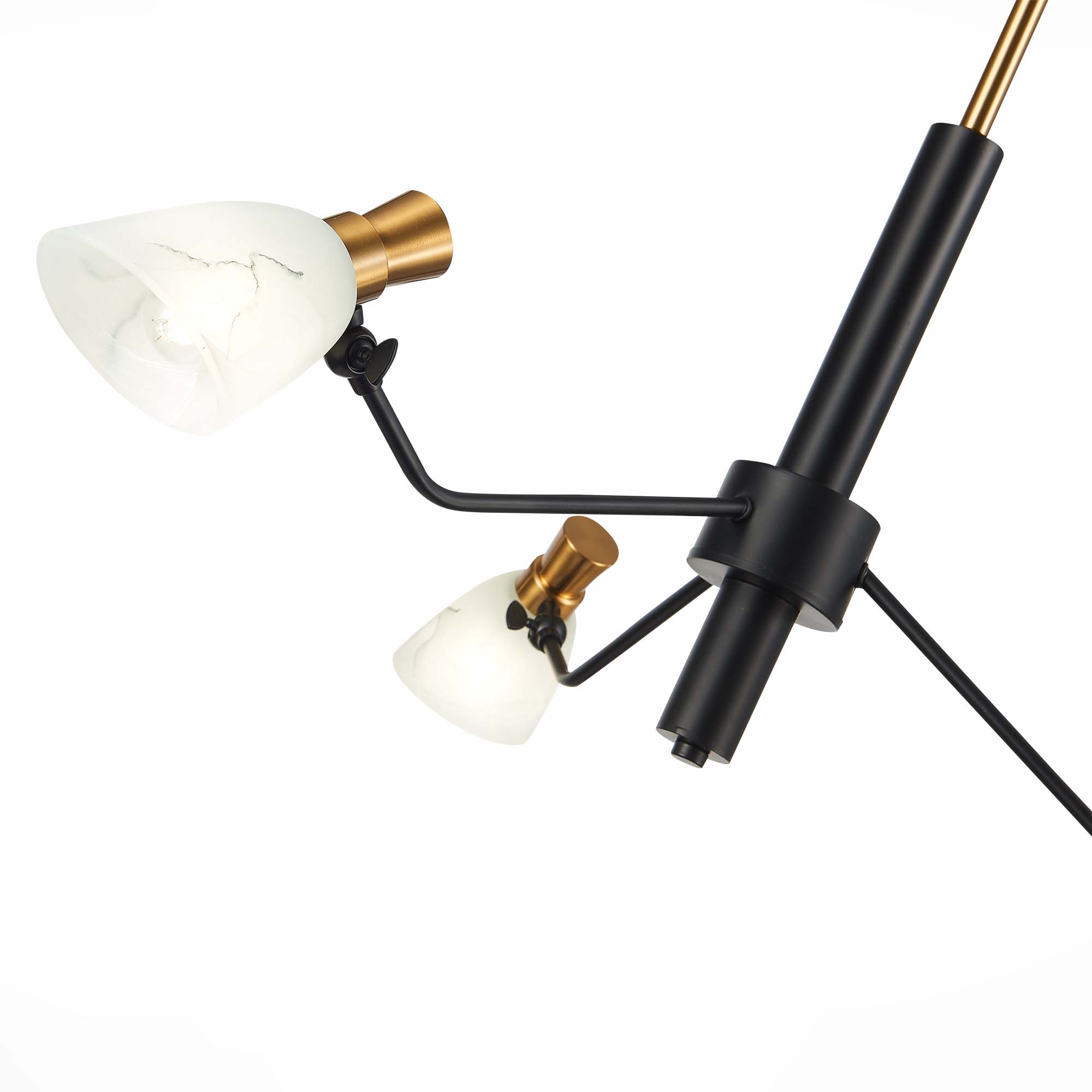 картинка SLE205403-03 Светильник подвесной Черный, Латунь/Белый E14 3*60W