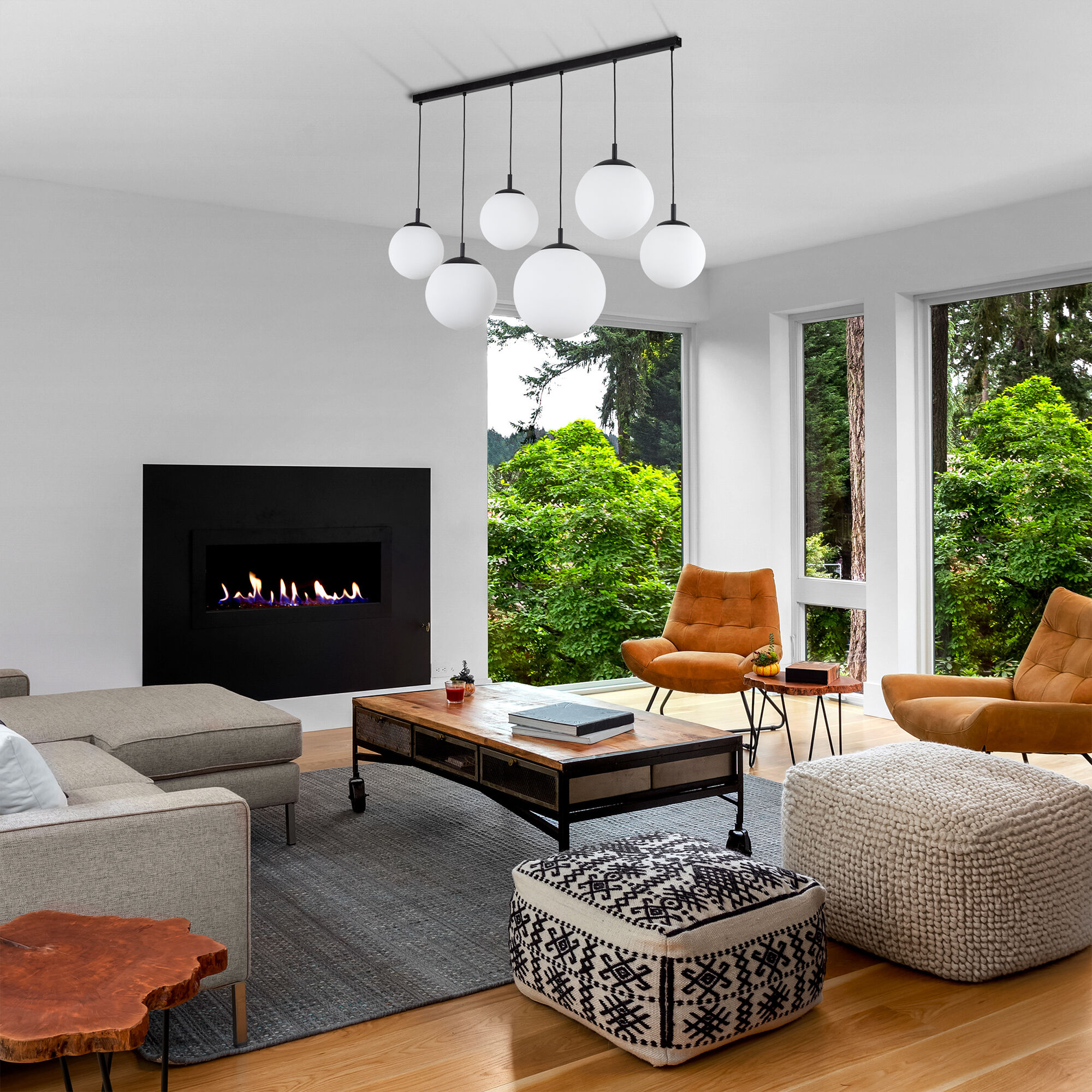 картинка Подвесной светильник со стеклянными плафонами 4792 Esme