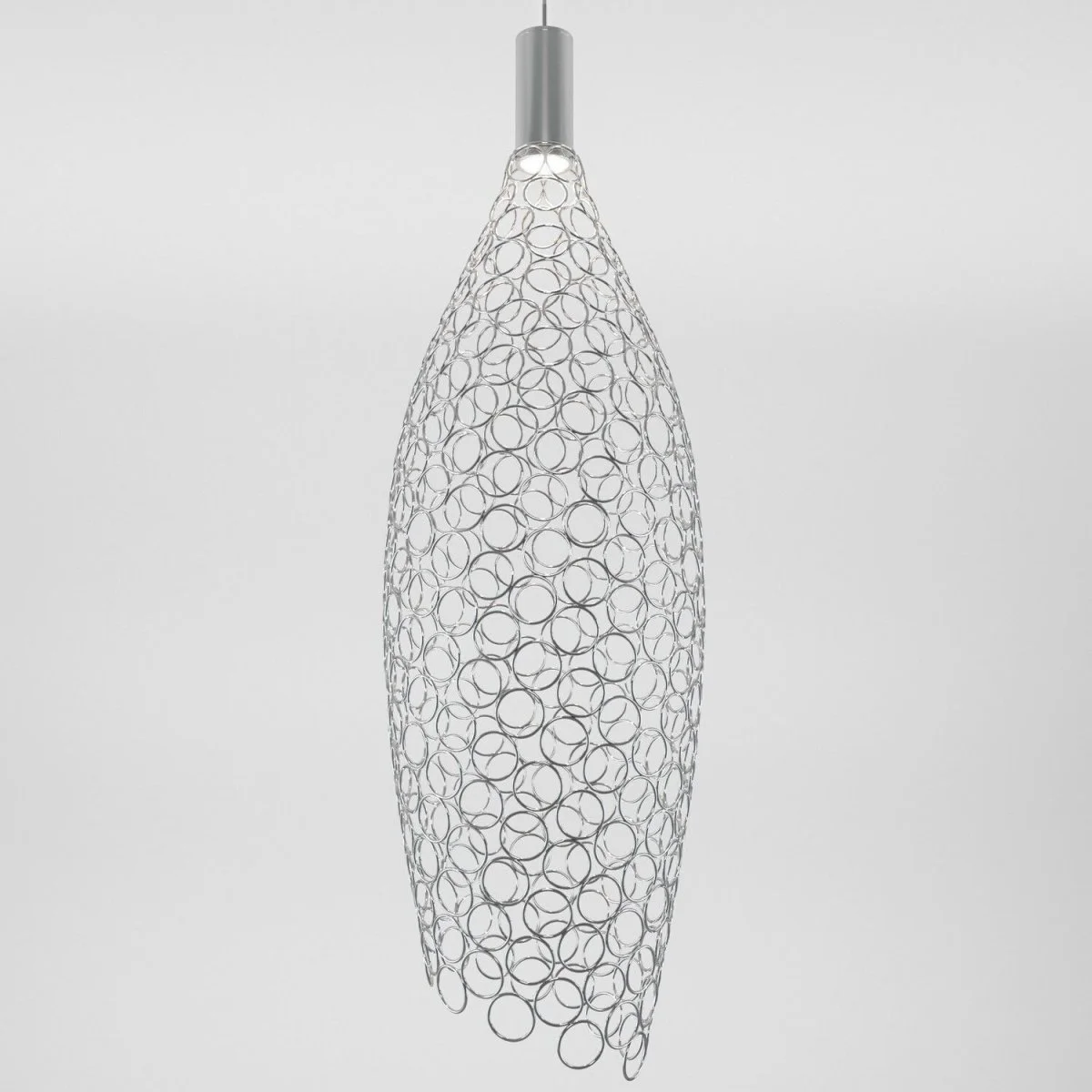 картинка Подвесной светодиодный светильник с металлическим плафоном 90352/1 хром