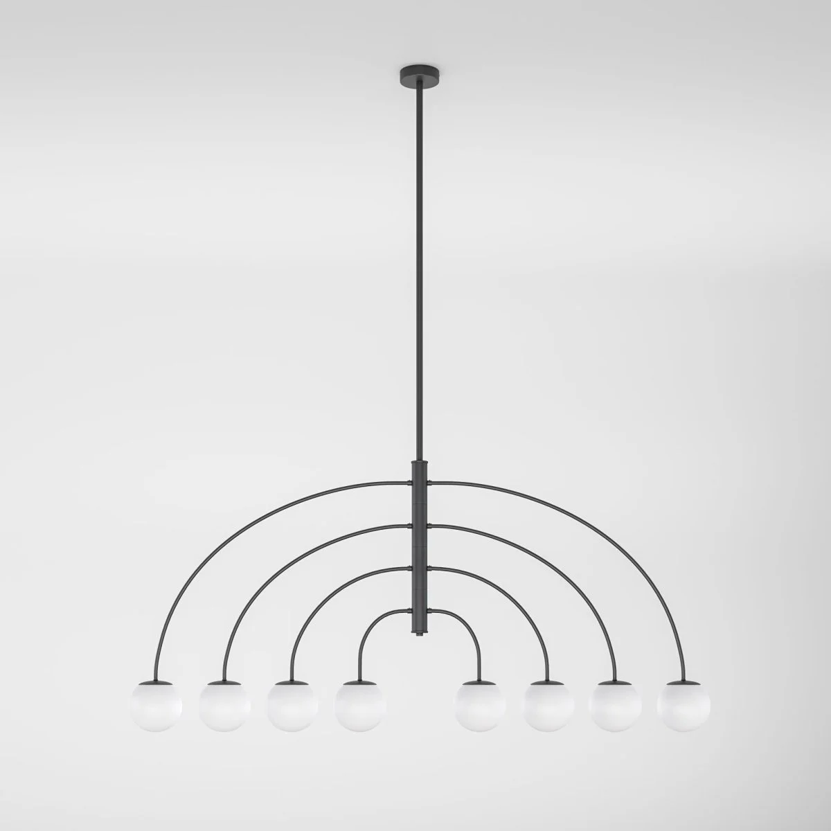 картинка Потолочный светильник со стеклянным плафоном 30179/8 черный