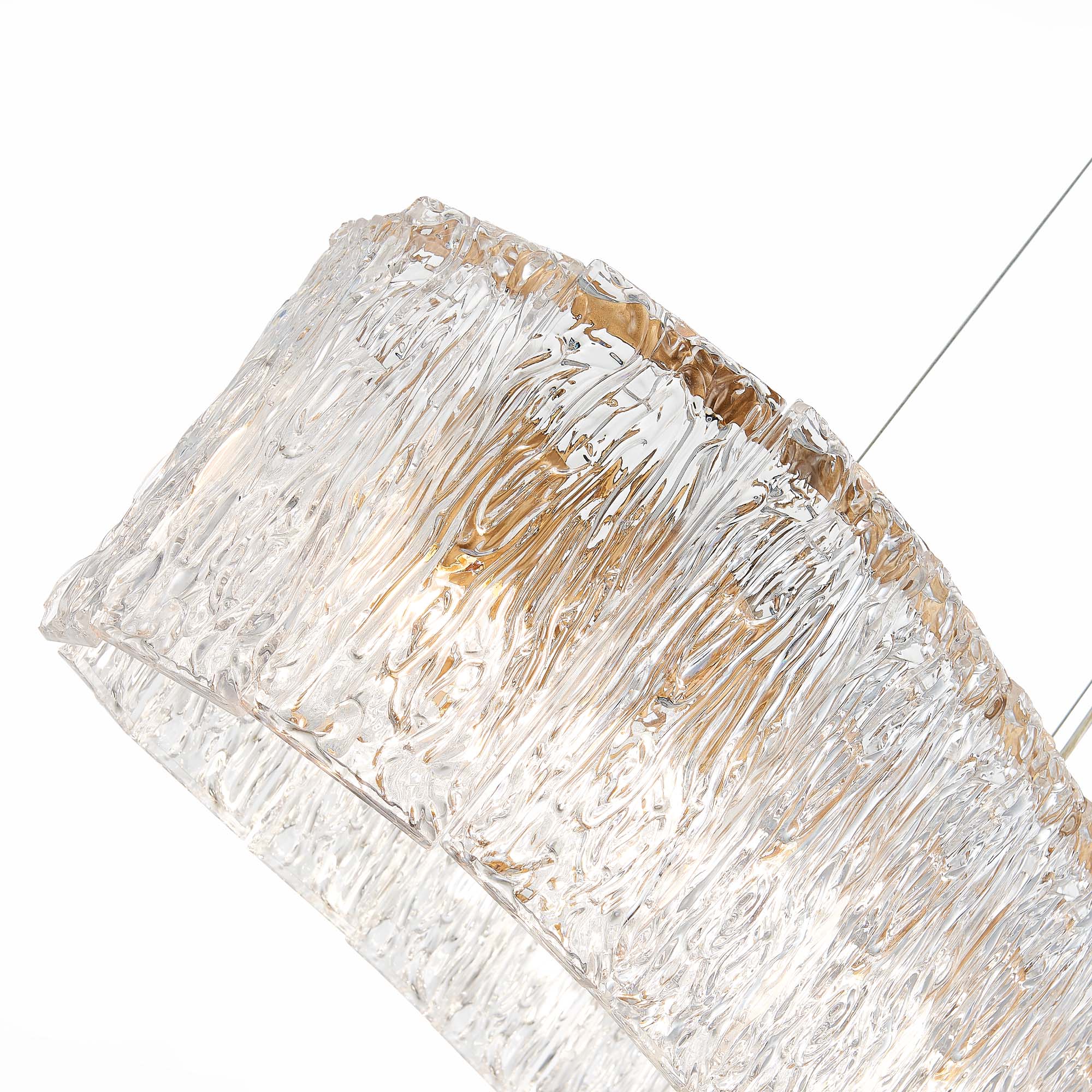 картинка SLE283203-10 Светильник подвесной Золотистый/Прозрачный E27 10*40W