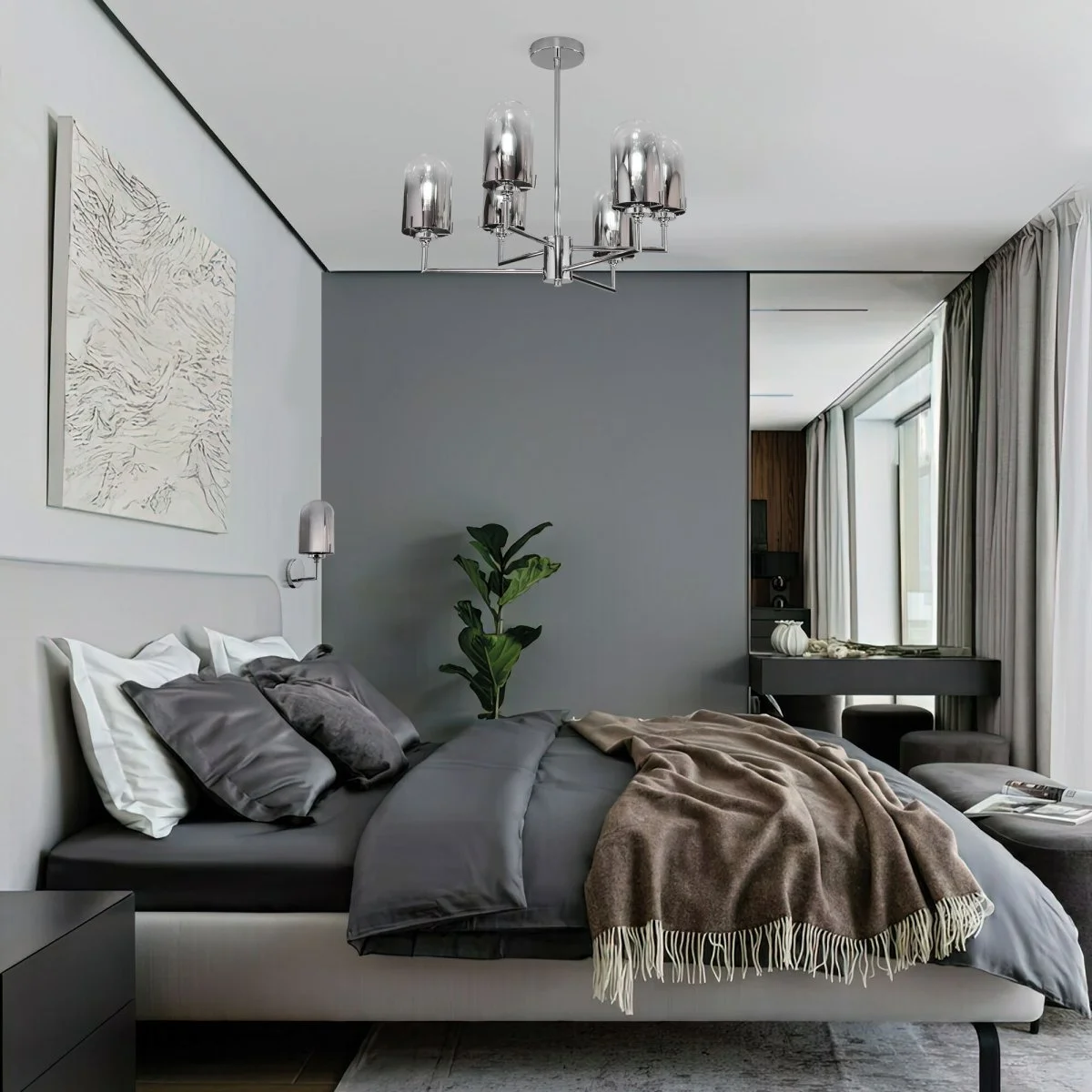 картинка Потолочный светильник 60156/6 хром