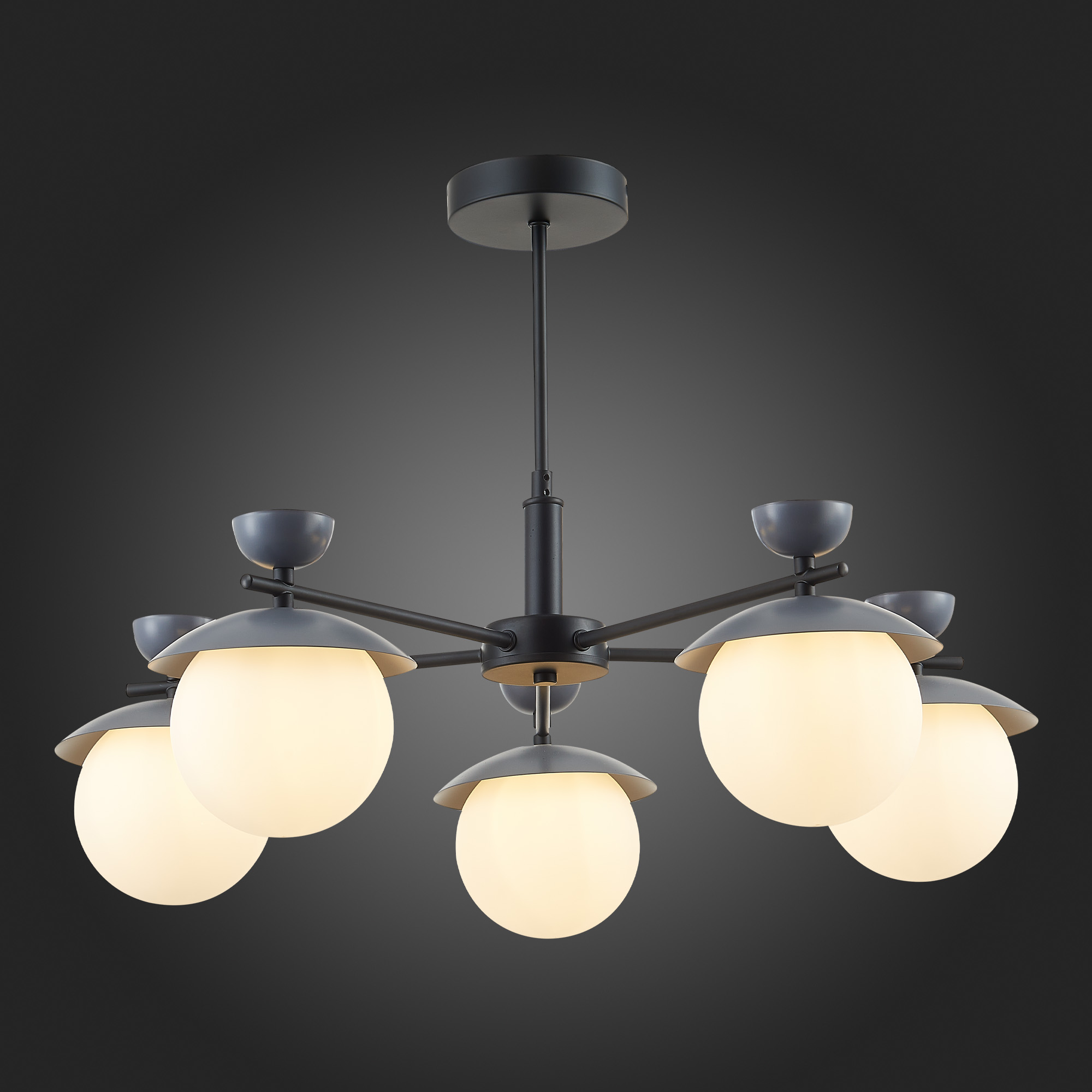 картинка SLE220202-05 Светильник потолочный Черный, Серый/Белый G9 5*5W