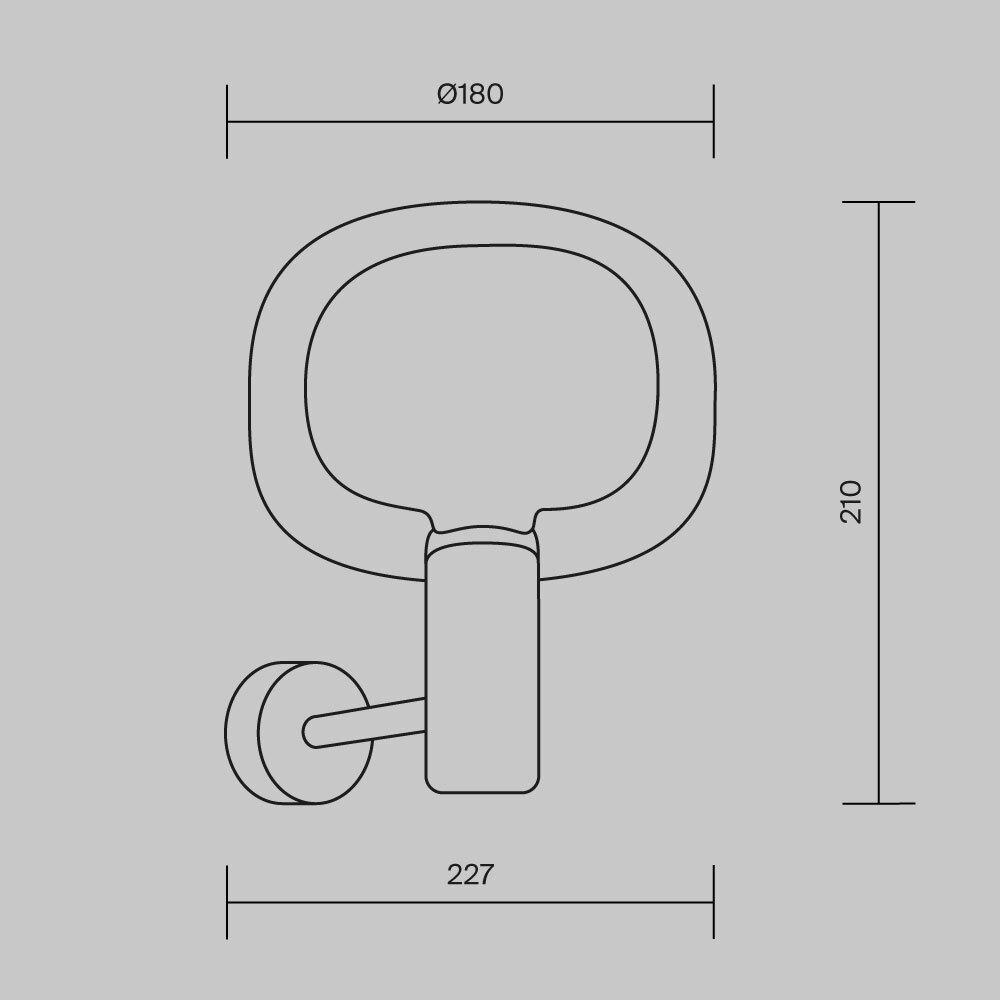 картинка Настенный светильник (бра) Maytoni MOD411WL-01G