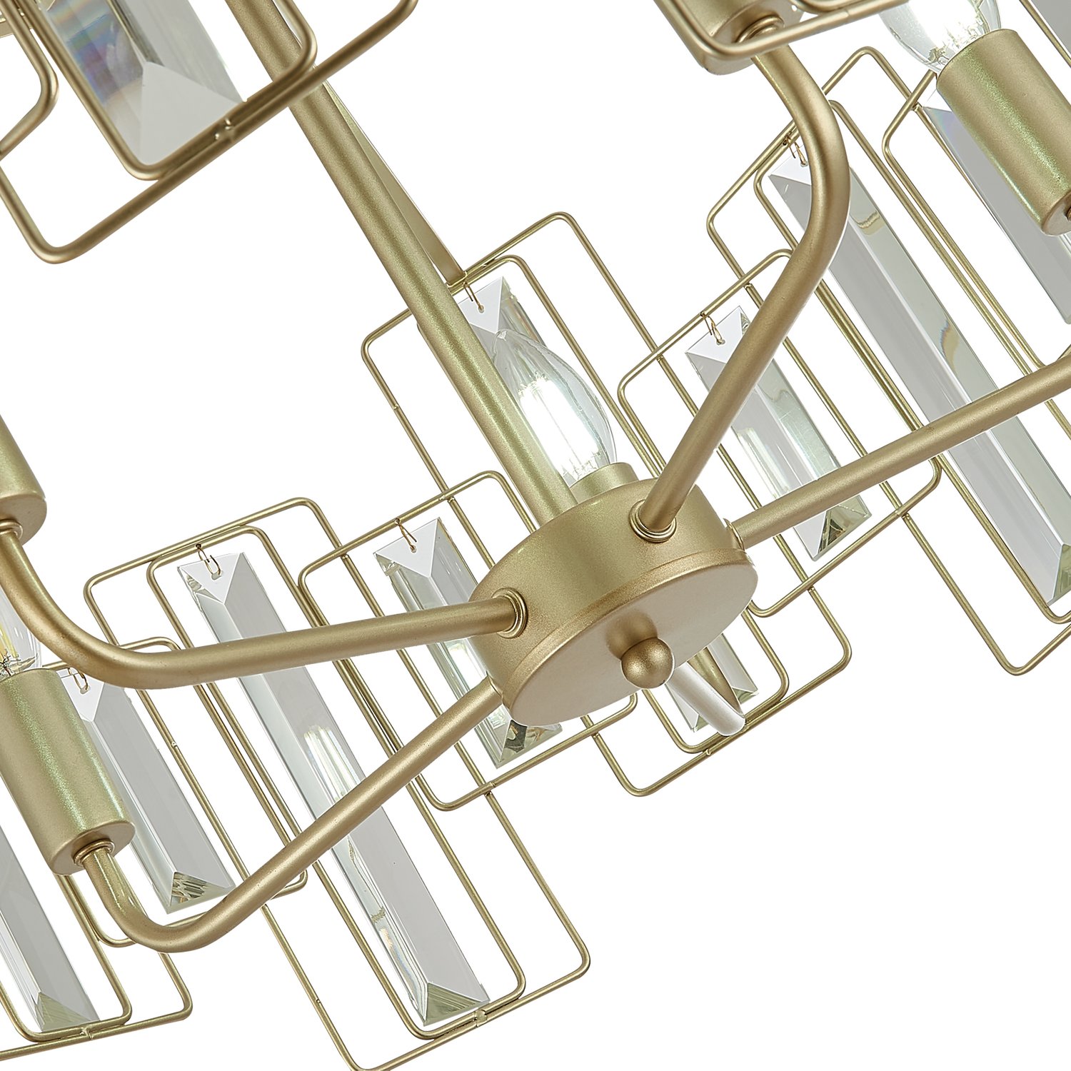 картинка SLE103403-05 Светильник подвесной Шампань/Прозрачный E14 5*40W