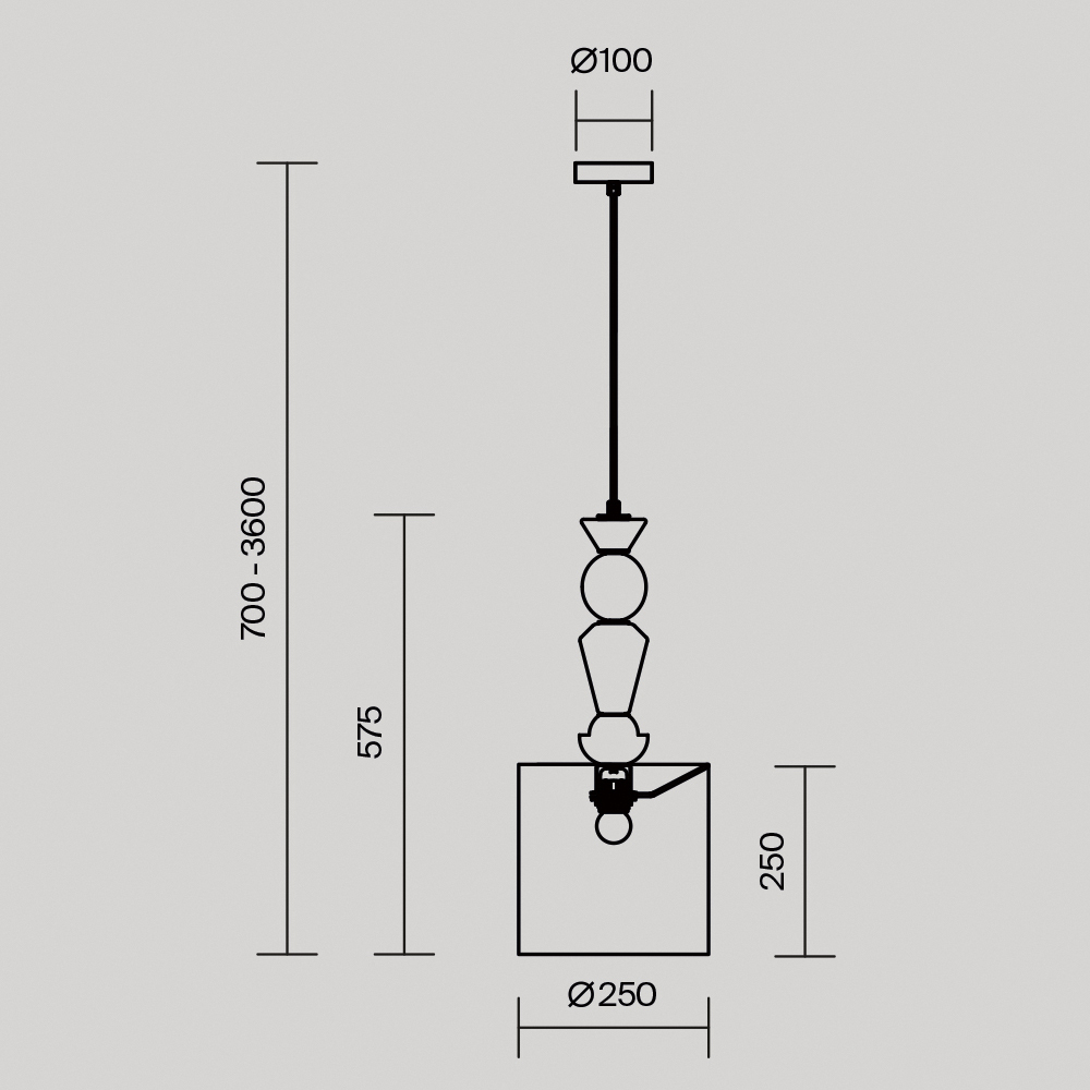 картинка Подвесной светильник Maytoni MOD298PL-01W2