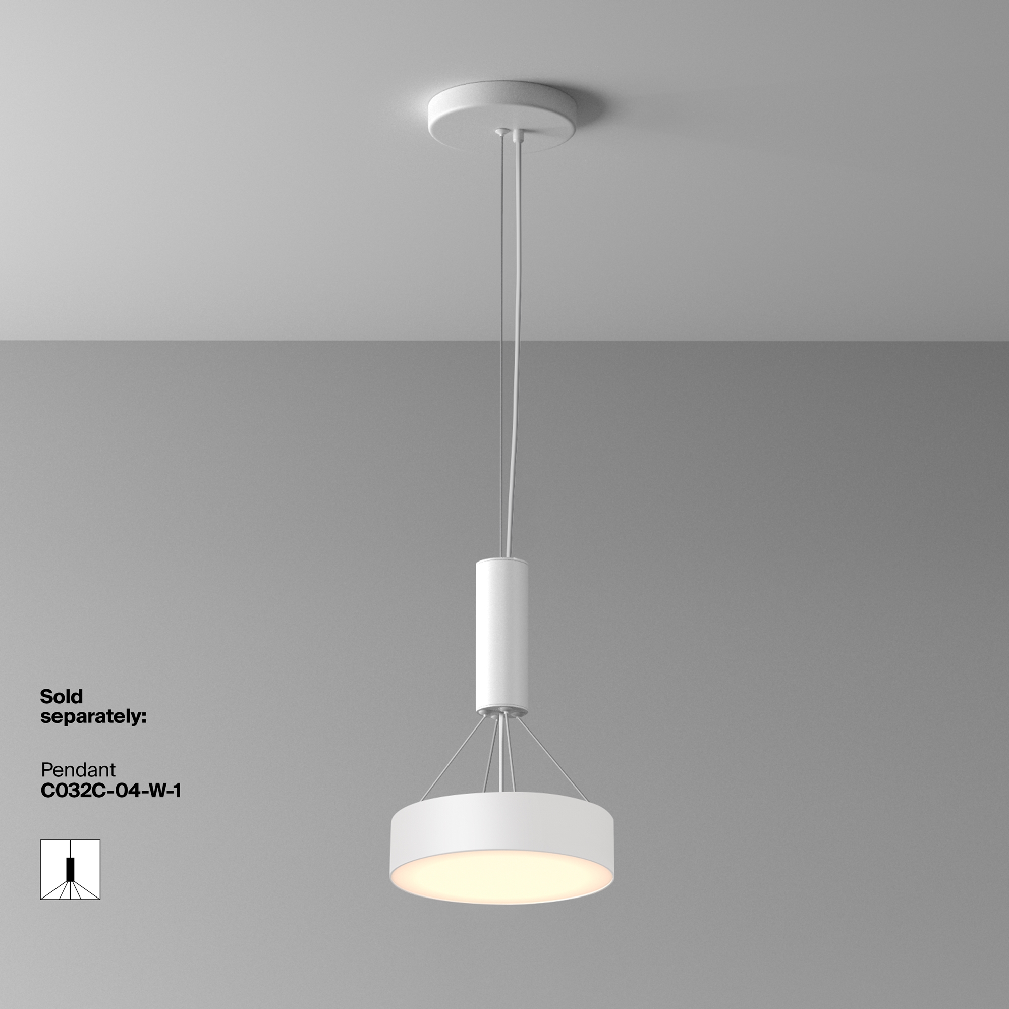 картинка Потолочный светильник Technical C032CL-24W3K-RD-W