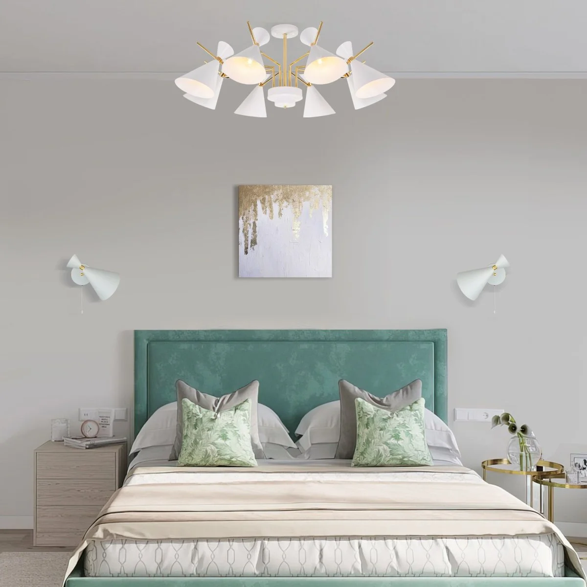 картинка Потолочная люстра в стиле лофт 70114/8 белый