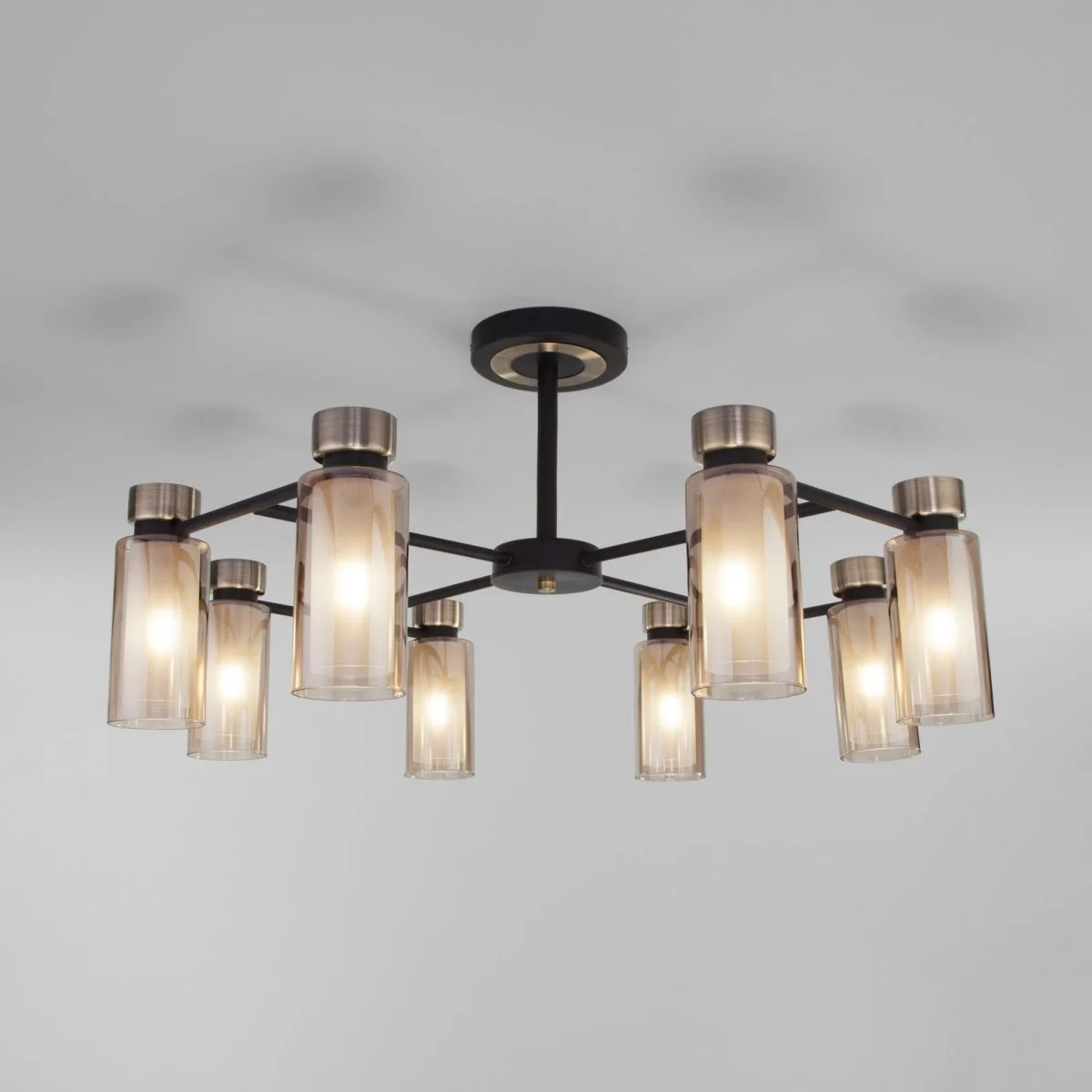 картинка Потолочная люстра со стеклянными плафонами 70115/8 черный