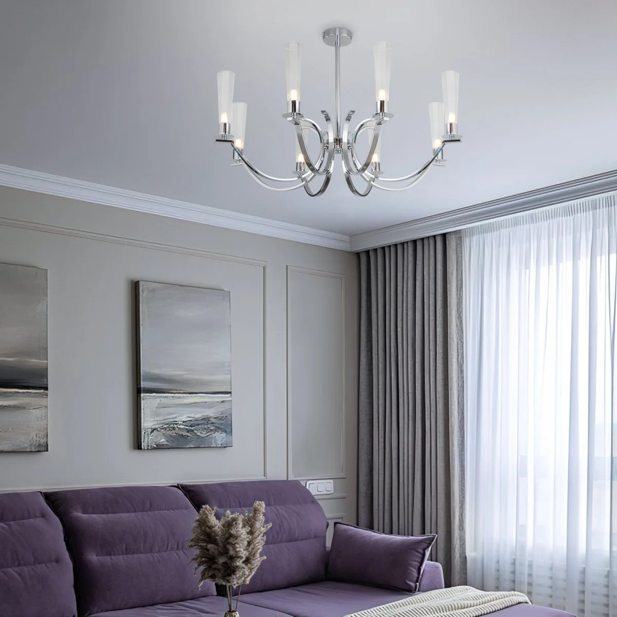 картинка Потолочная люстра 60141/8 хром